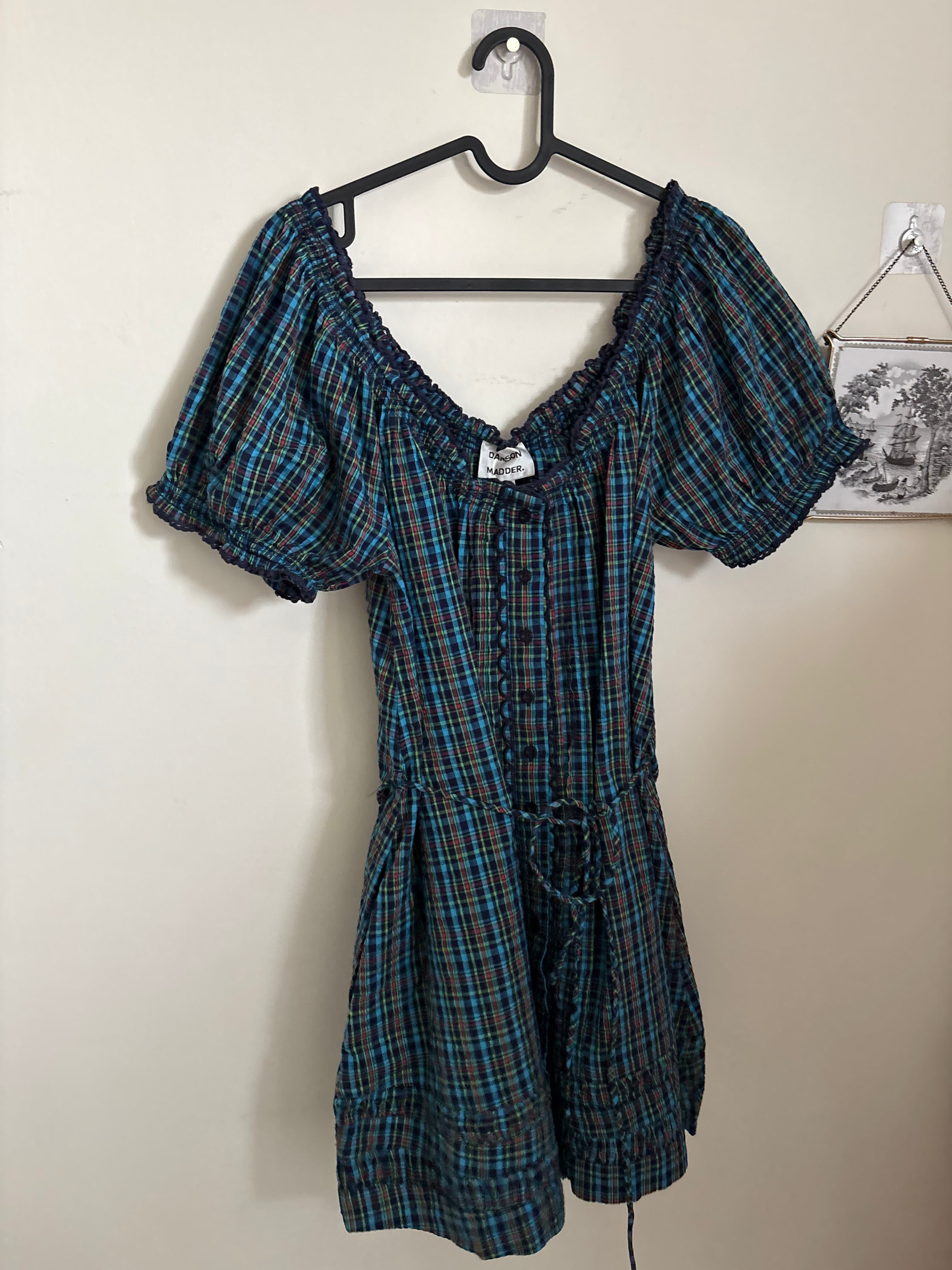 Damson Madder Jayne Gathered Mini Dress