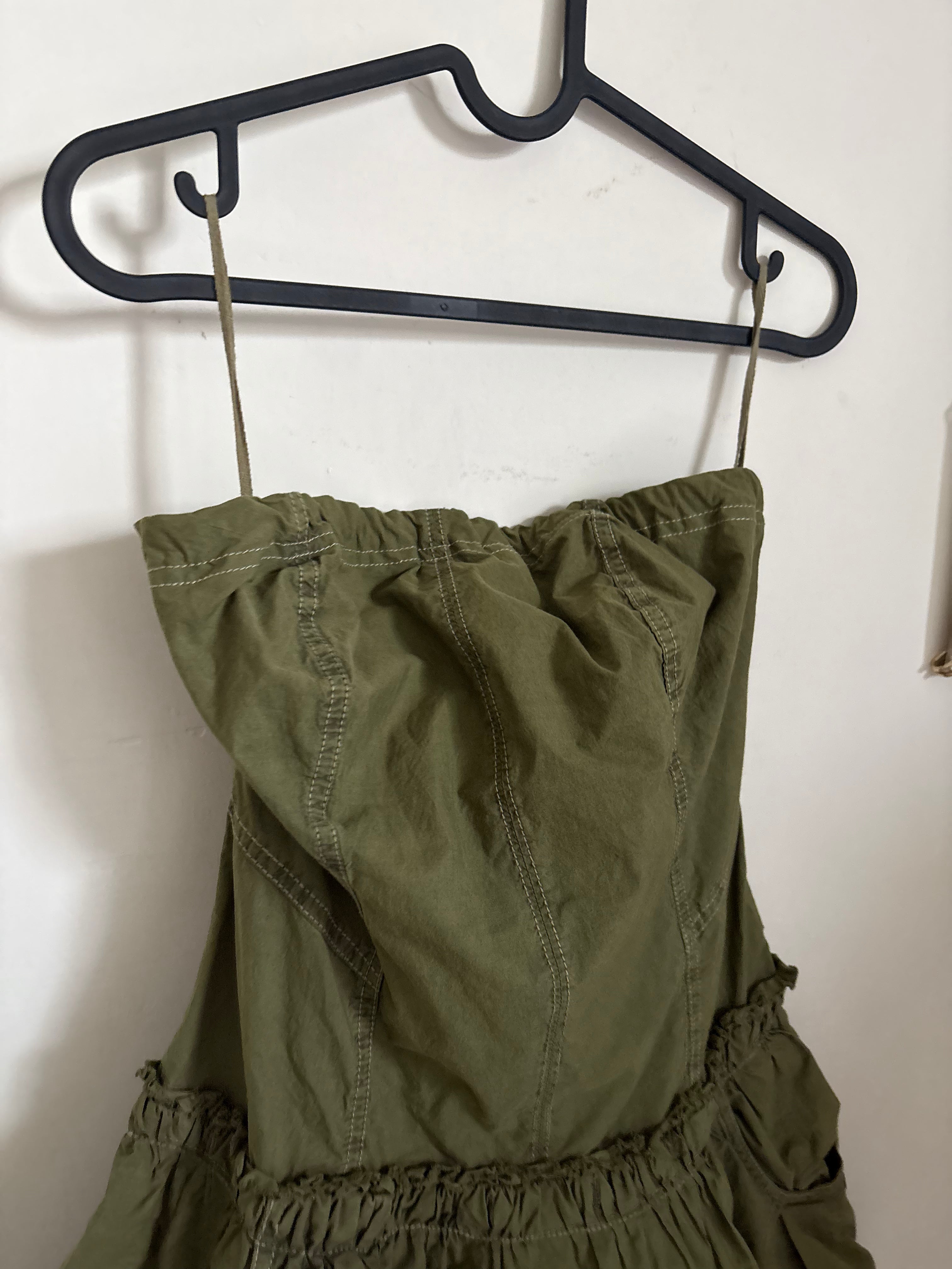 urban outfitters Rex Strapless Cargo Bubble Hem Mini Dress Urban Outfitters S/M