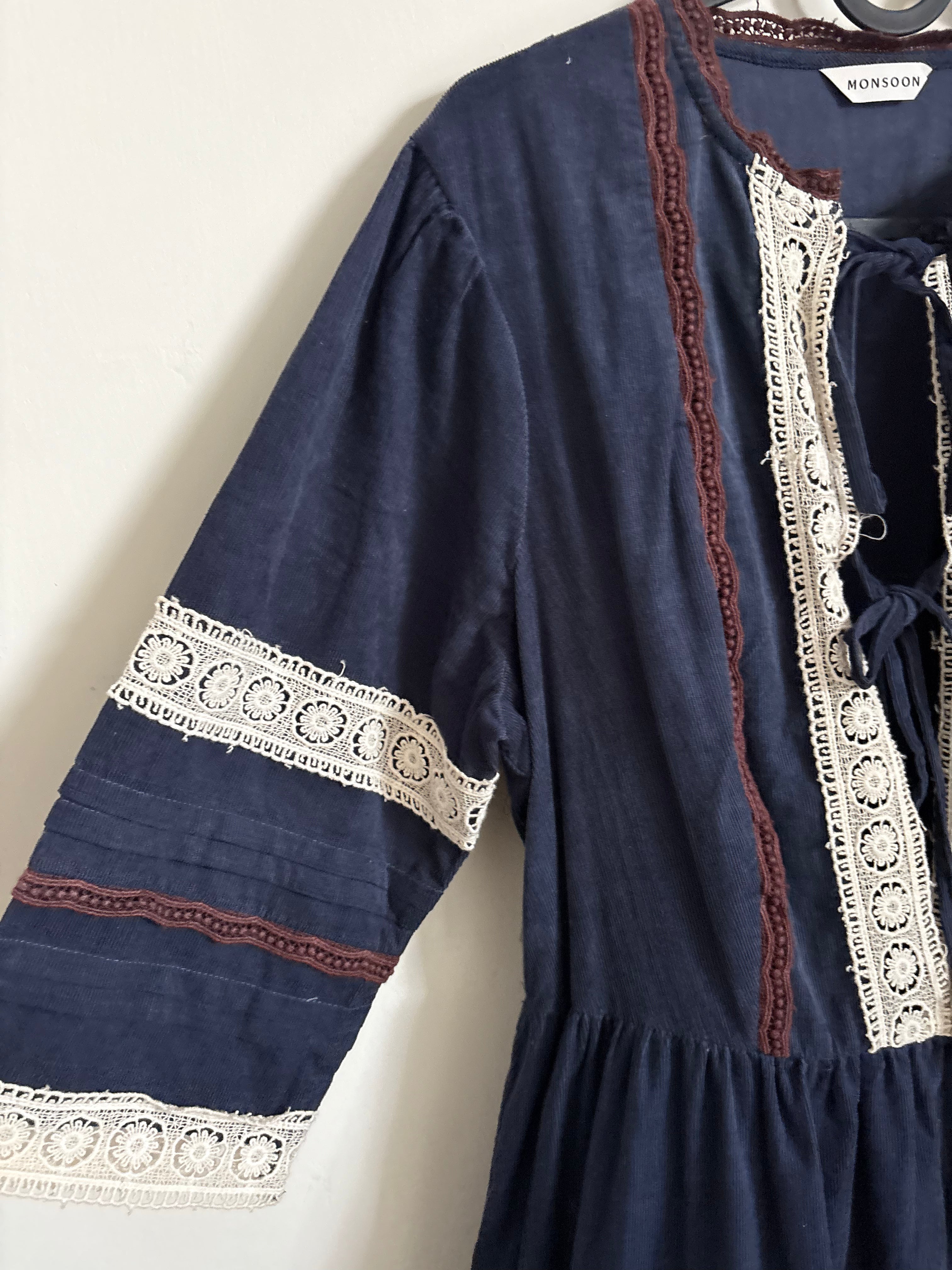 MONSOON CORDUROY DRESS M/L