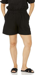 THE DROP PRIYA LINEN SHORTS S