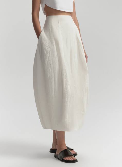 Veda Cotton Blend Bubble Skirt 30"
