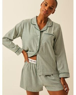 Soft Brushed Woven Pyjama Shorts SET L