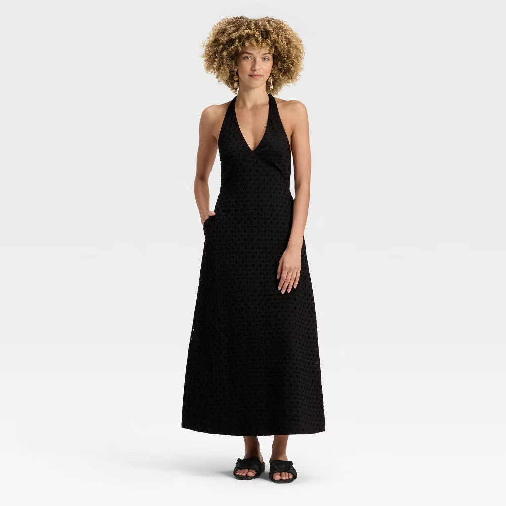 A New DayWomen's Eyelet Maxi A-Line Dress - S