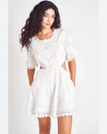 LoveShackFancy Delina Mini Dress White S