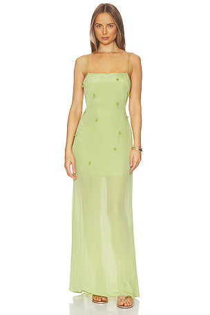 L'Academie Brynn Gown in Pale Green M