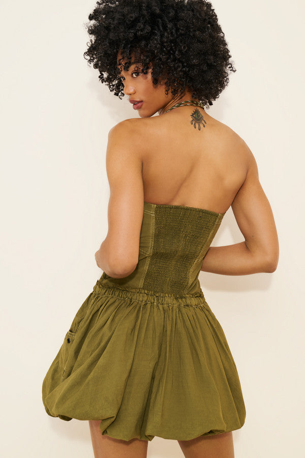 urban outfitters Rex Strapless Cargo Bubble Hem Mini Dress Urban Outfitters S/M