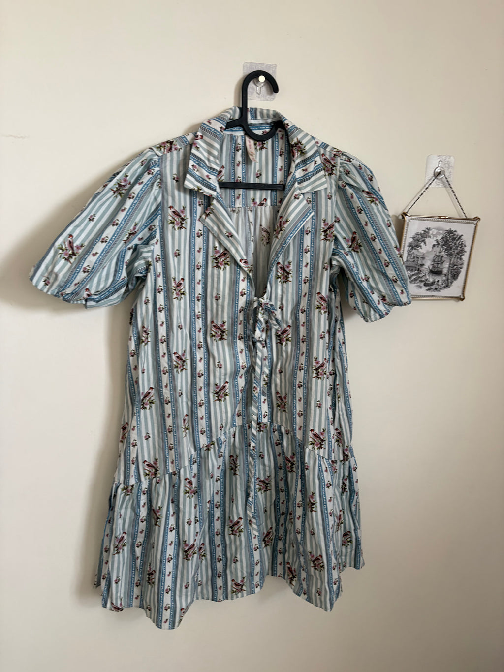LyreBird Puff Sleeve Mini Dress S