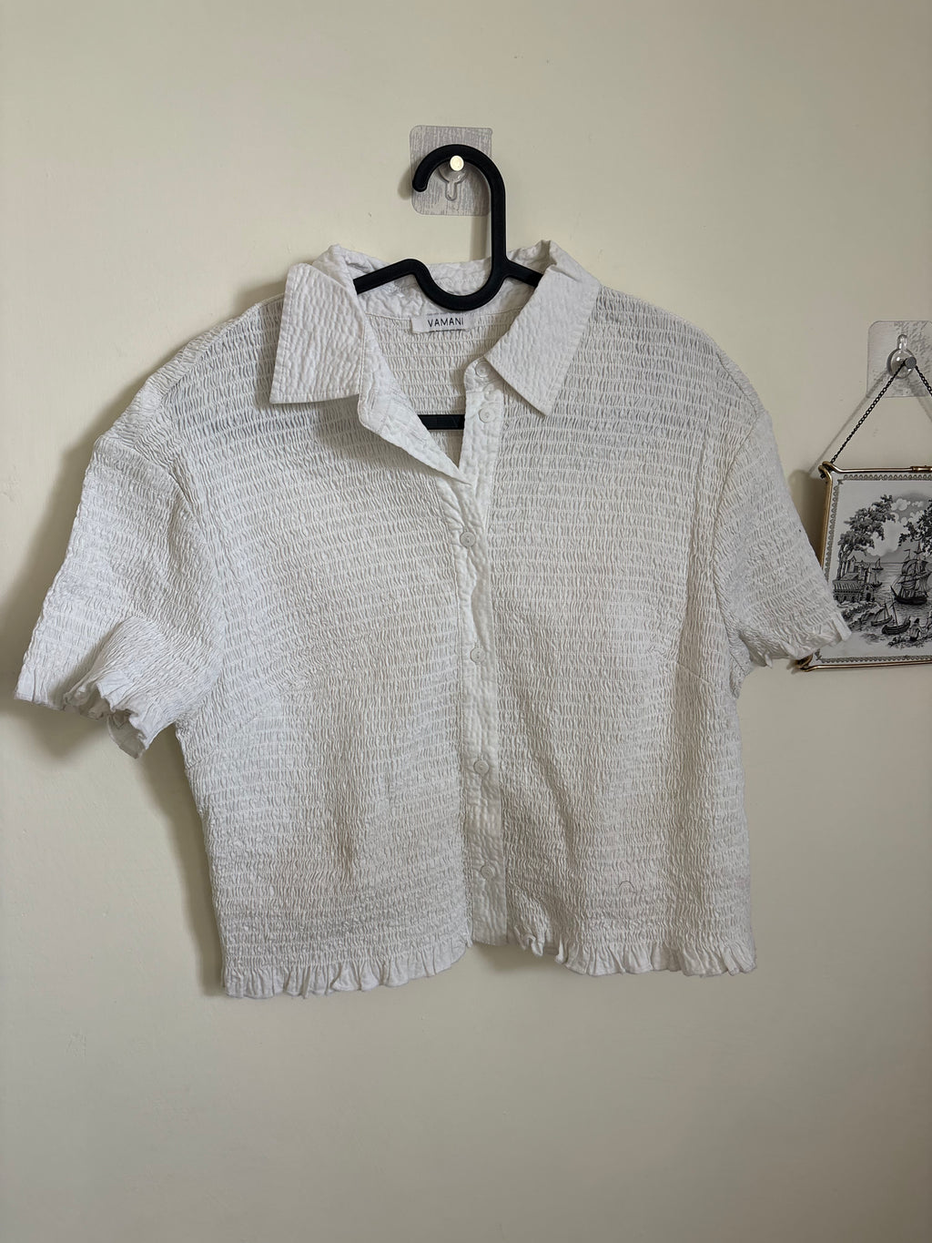 VAMANI SHIRRED TOP M/L