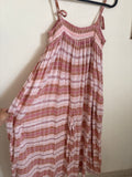 FLARED COTTON CHECK JUMPSUIT S-L