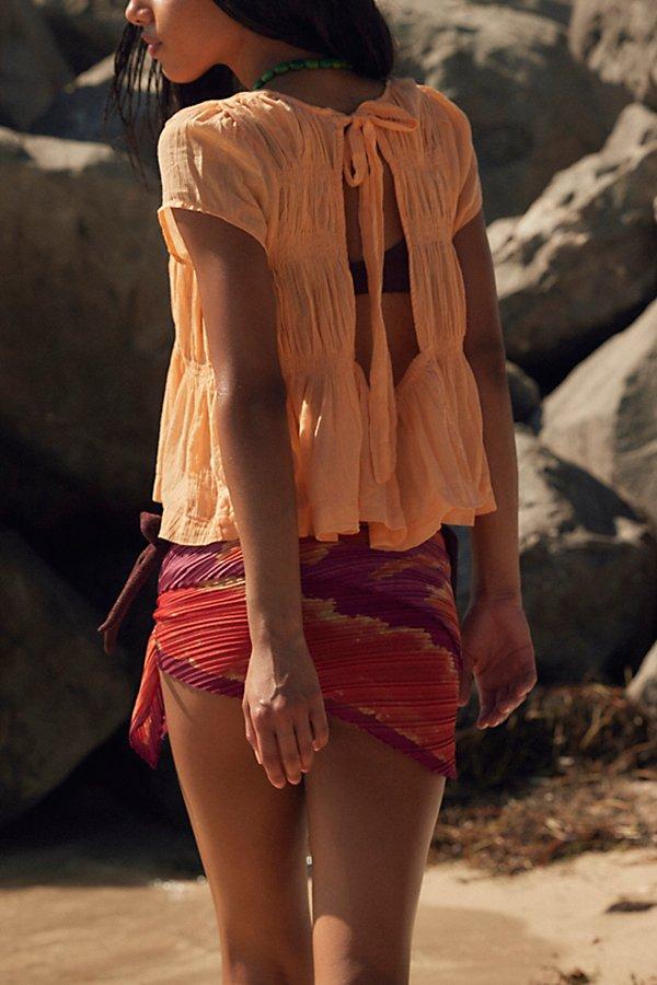 free-est Women's Blue Aven Cotton Top M