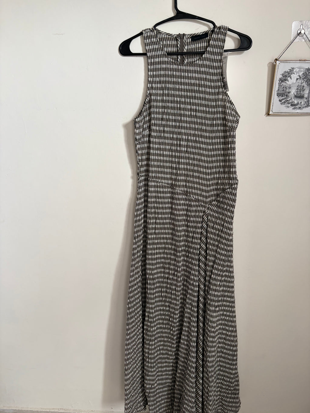 MAAG ASYMMETRIC Day dress - mottled dark brown M