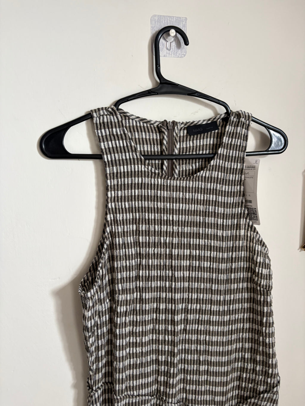 MAAG ASYMMETRIC Day dress - mottled dark brown M