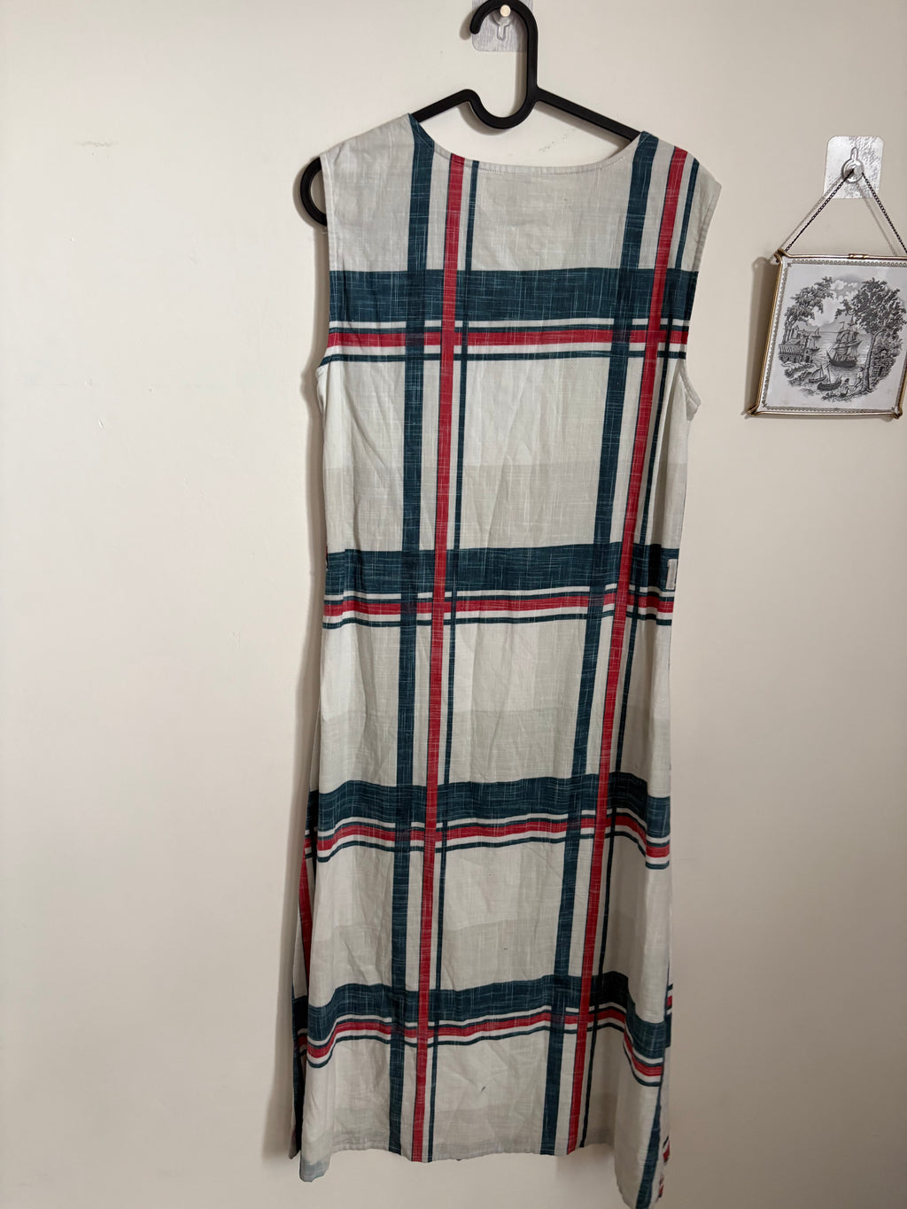 YAS  COTTON CHECK DRESS M