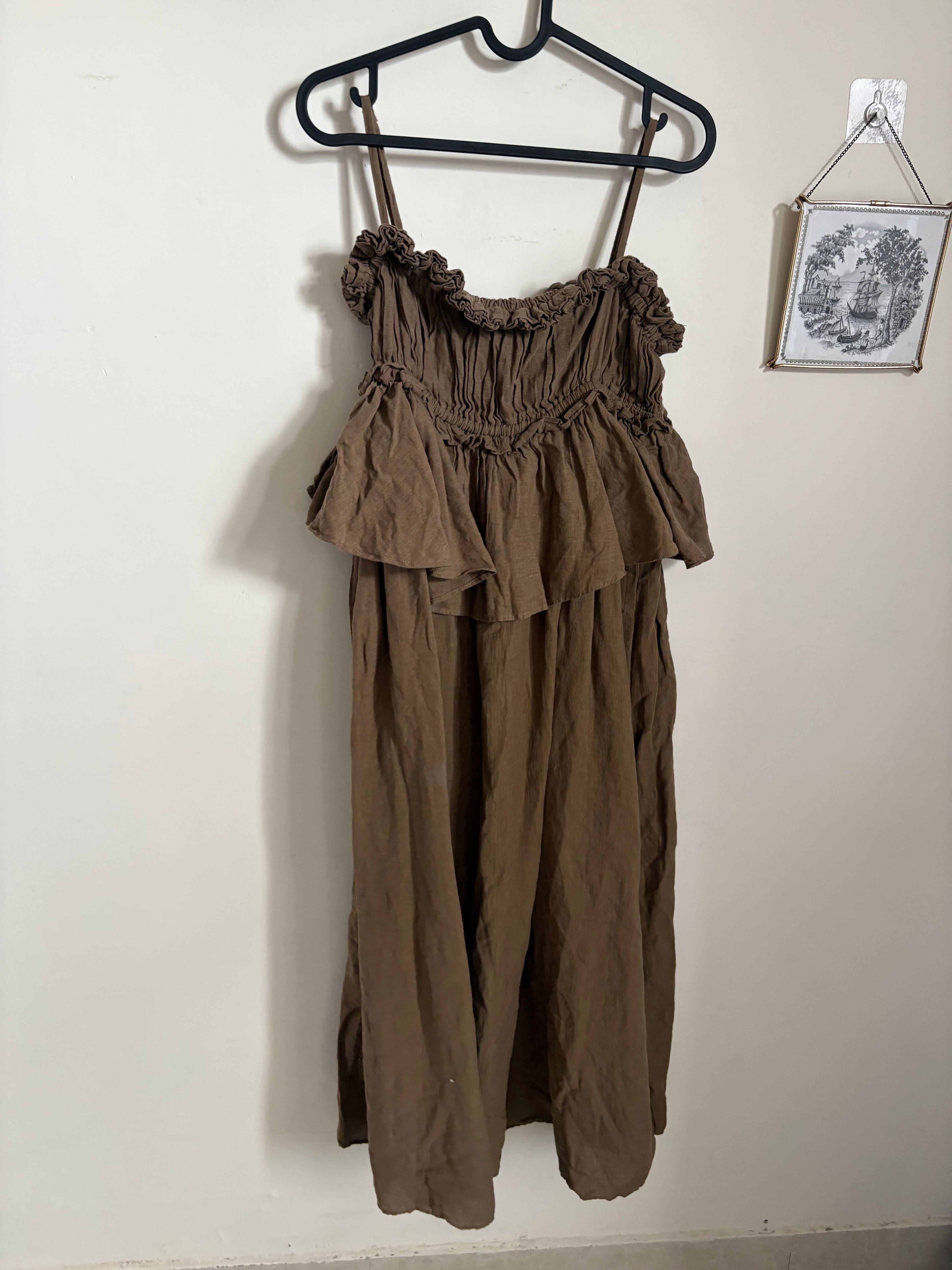 NIKO AND... INDIA IS BEAUTIFUL COTTON LINEN CAMI DRESS FS
