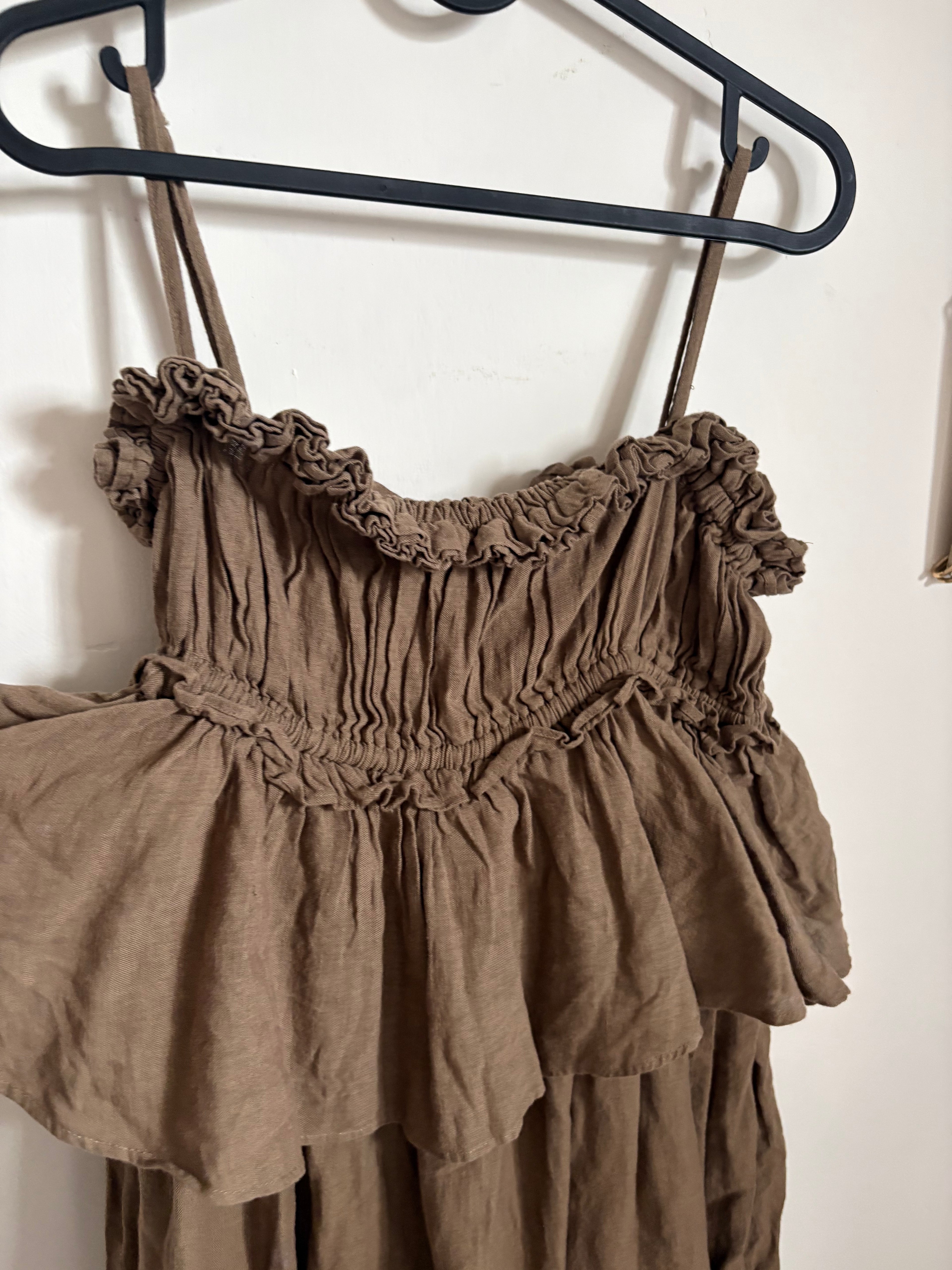 NIKO AND... INDIA IS BEAUTIFUL COTTON LINEN CAMI DRESS FS