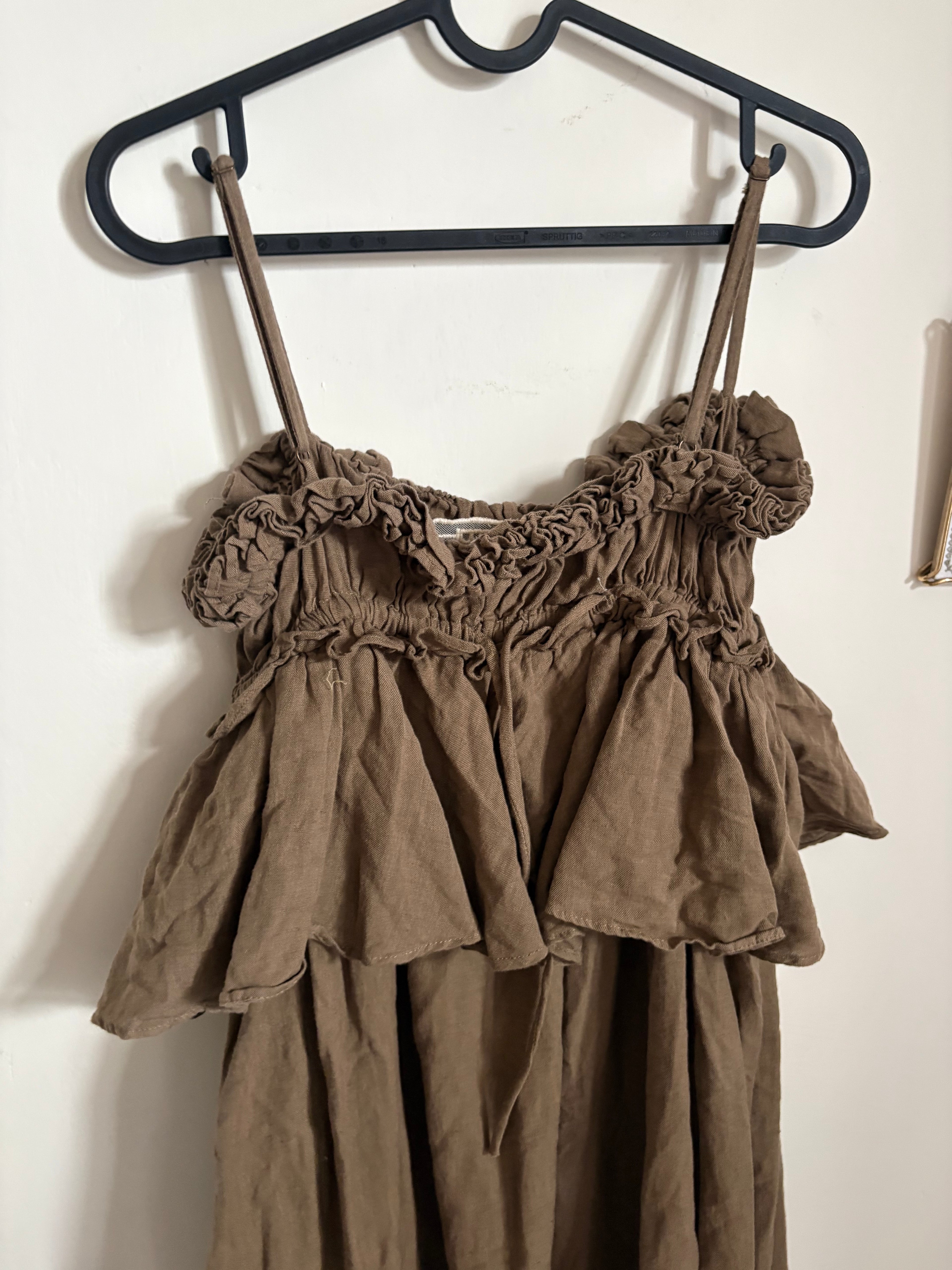 NIKO AND... INDIA IS BEAUTIFUL COTTON LINEN CAMI DRESS FS