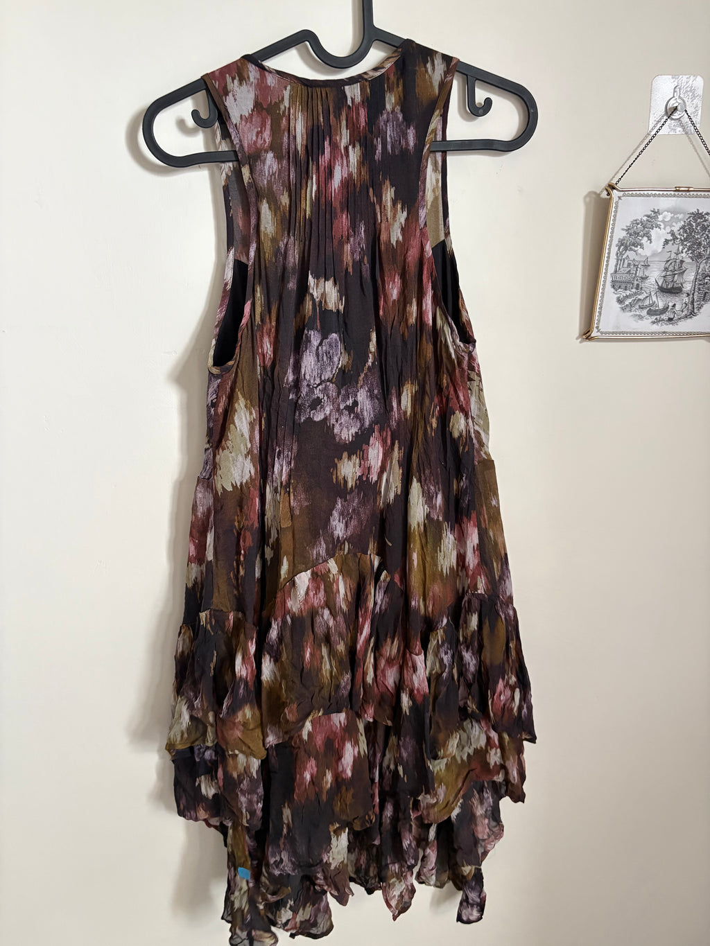 AllSaints Black/Red Gretel Dress uk 10