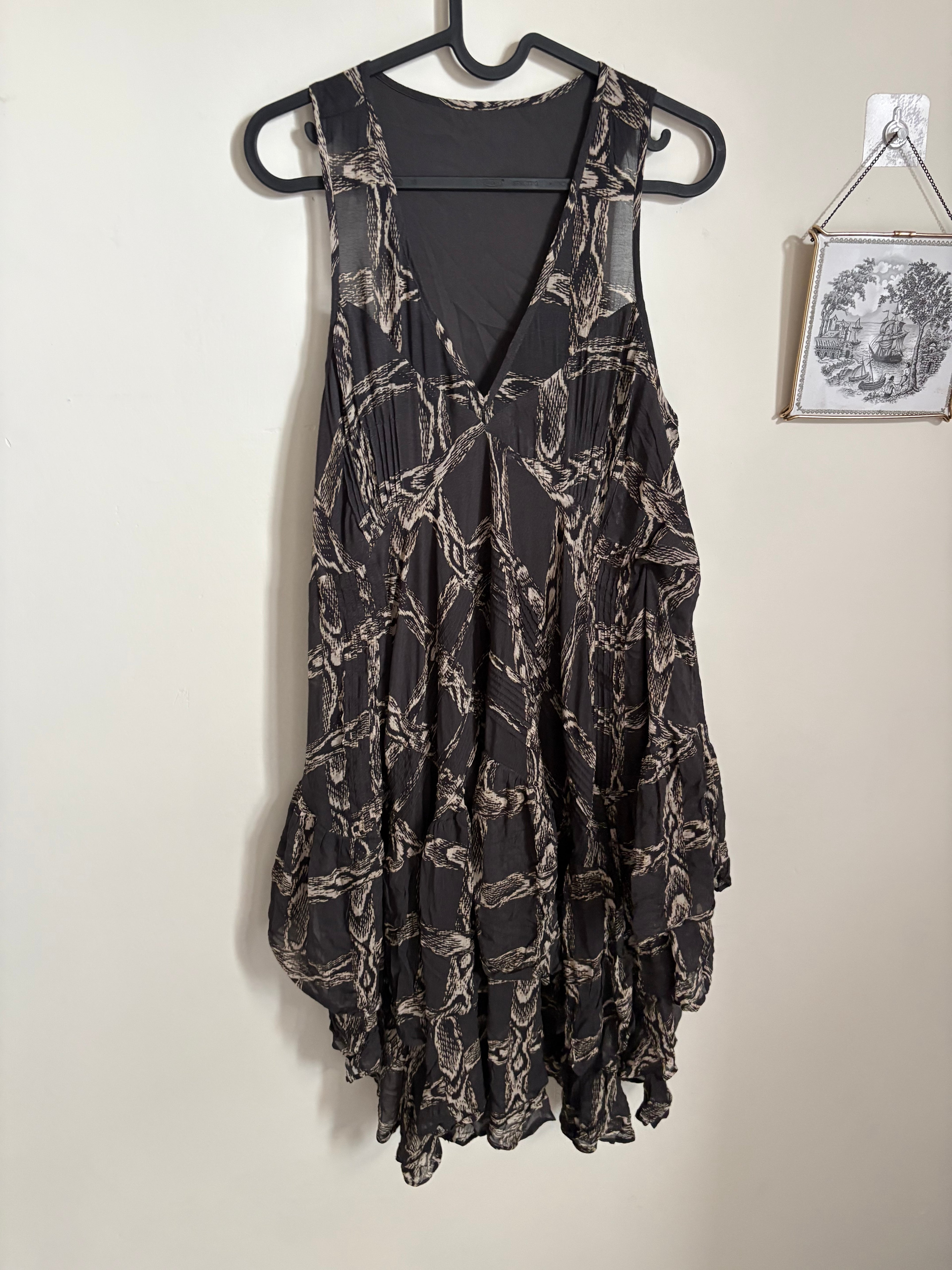 AllSaints Brown Gretel Dress