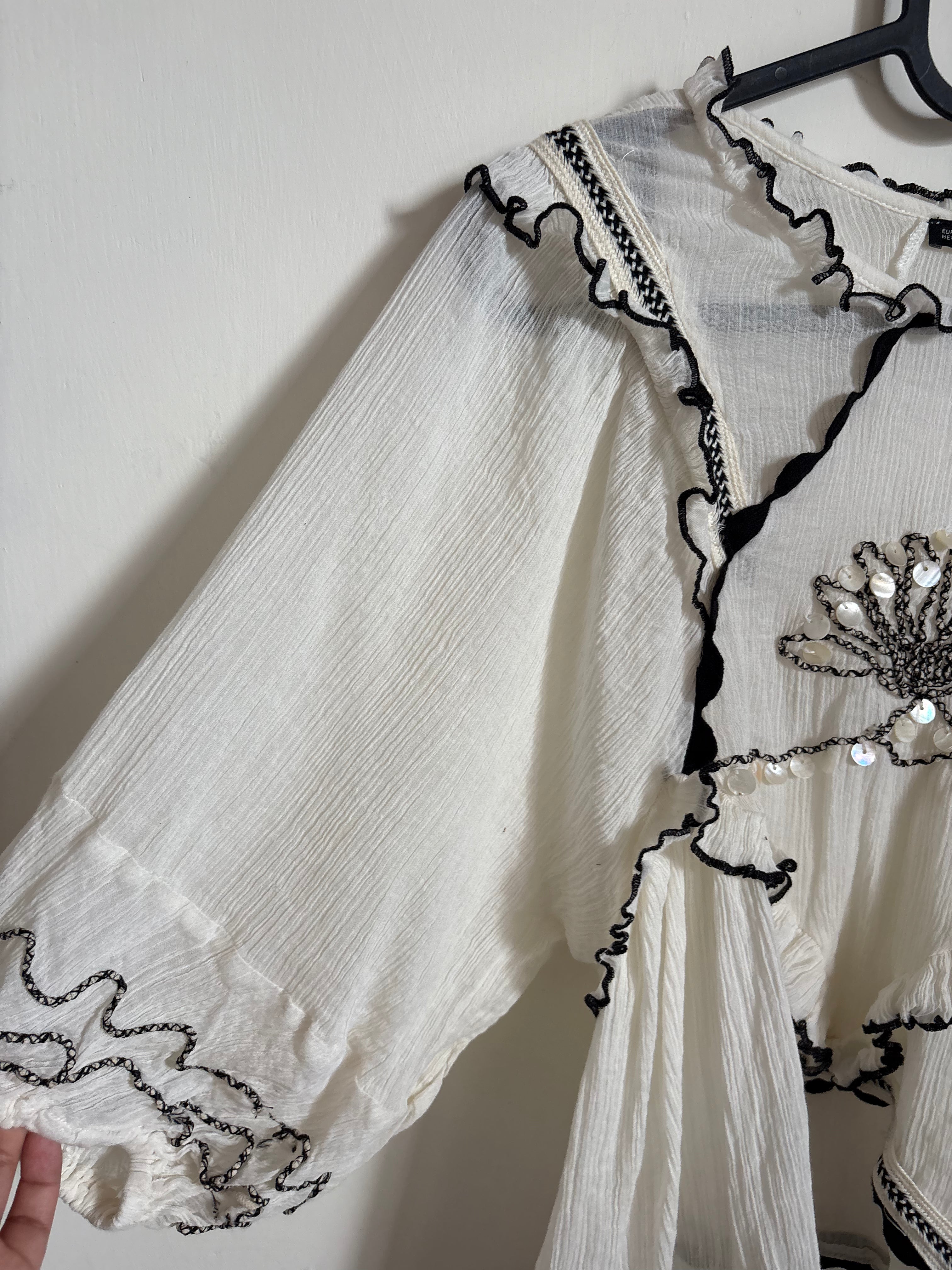 SFERA COTTON EMBROIDERED BLOUSE M/L