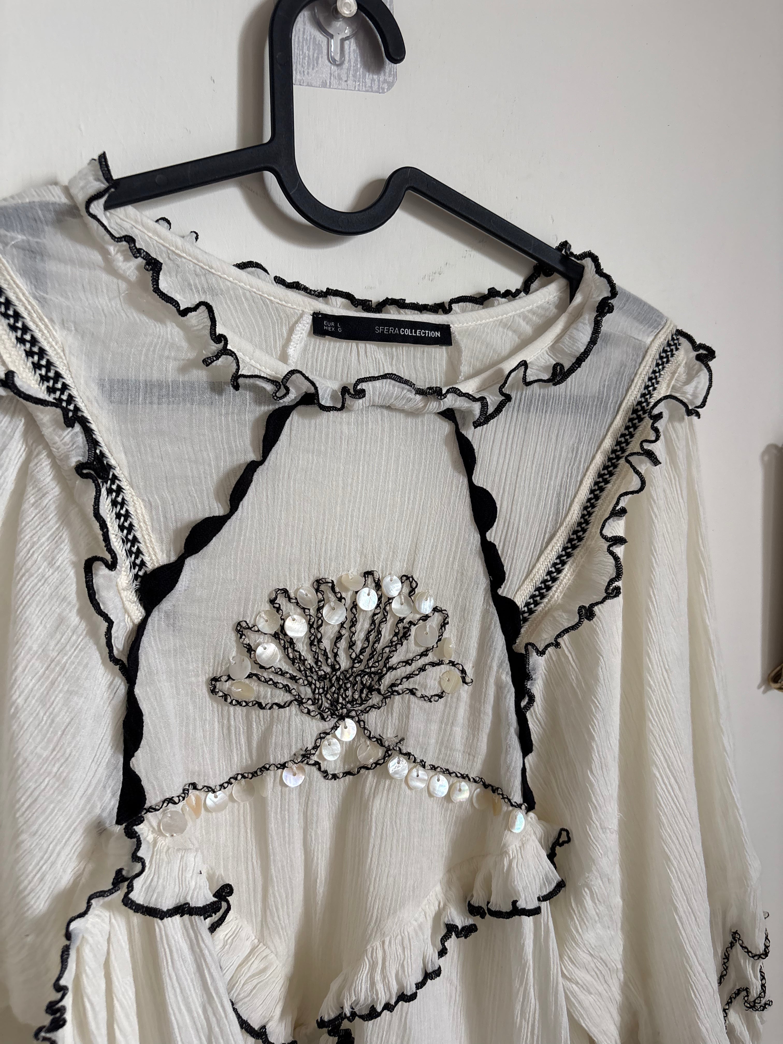SFERA COTTON EMBROIDERED BLOUSE M/L