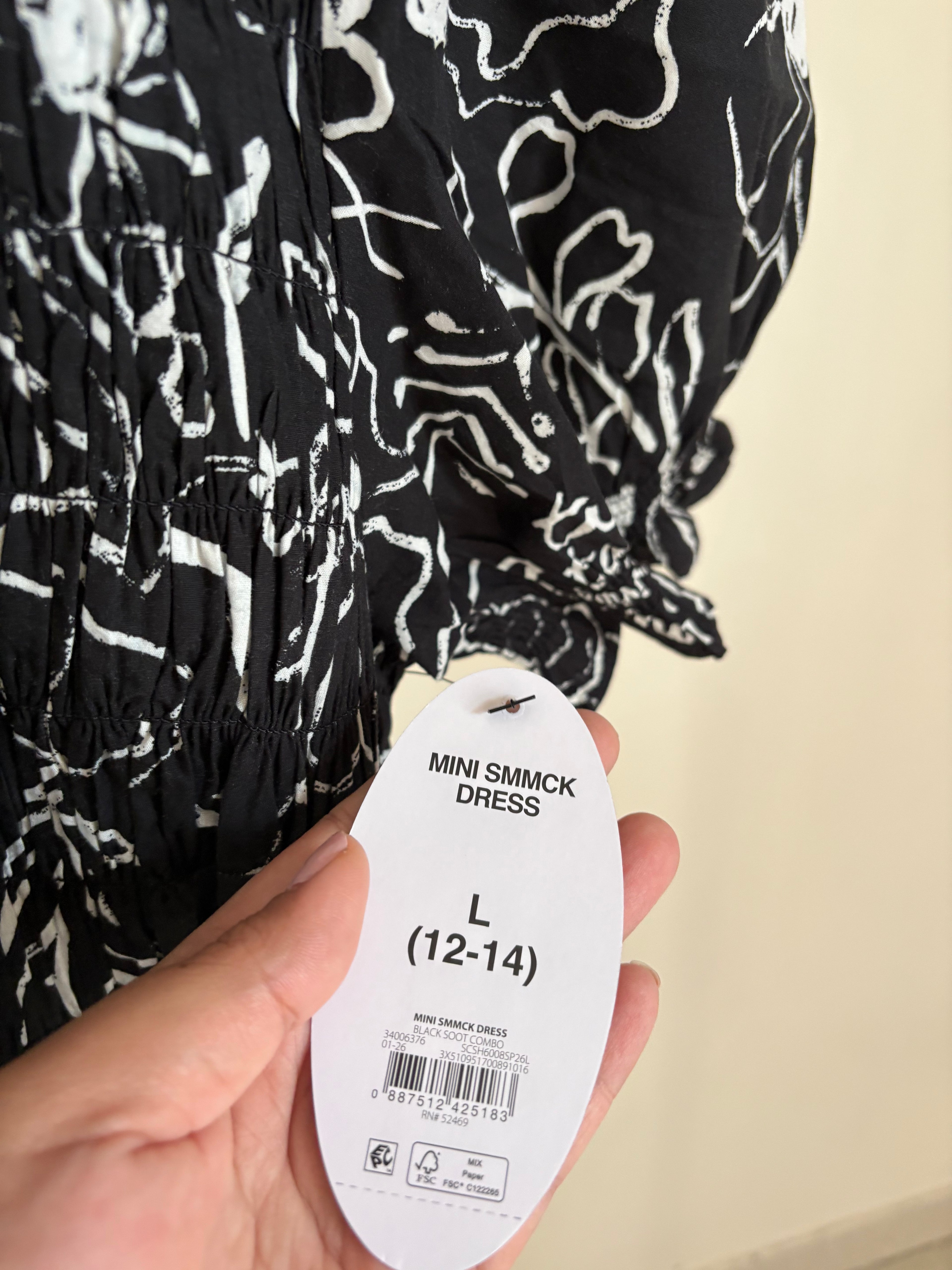 Scoop black dress L