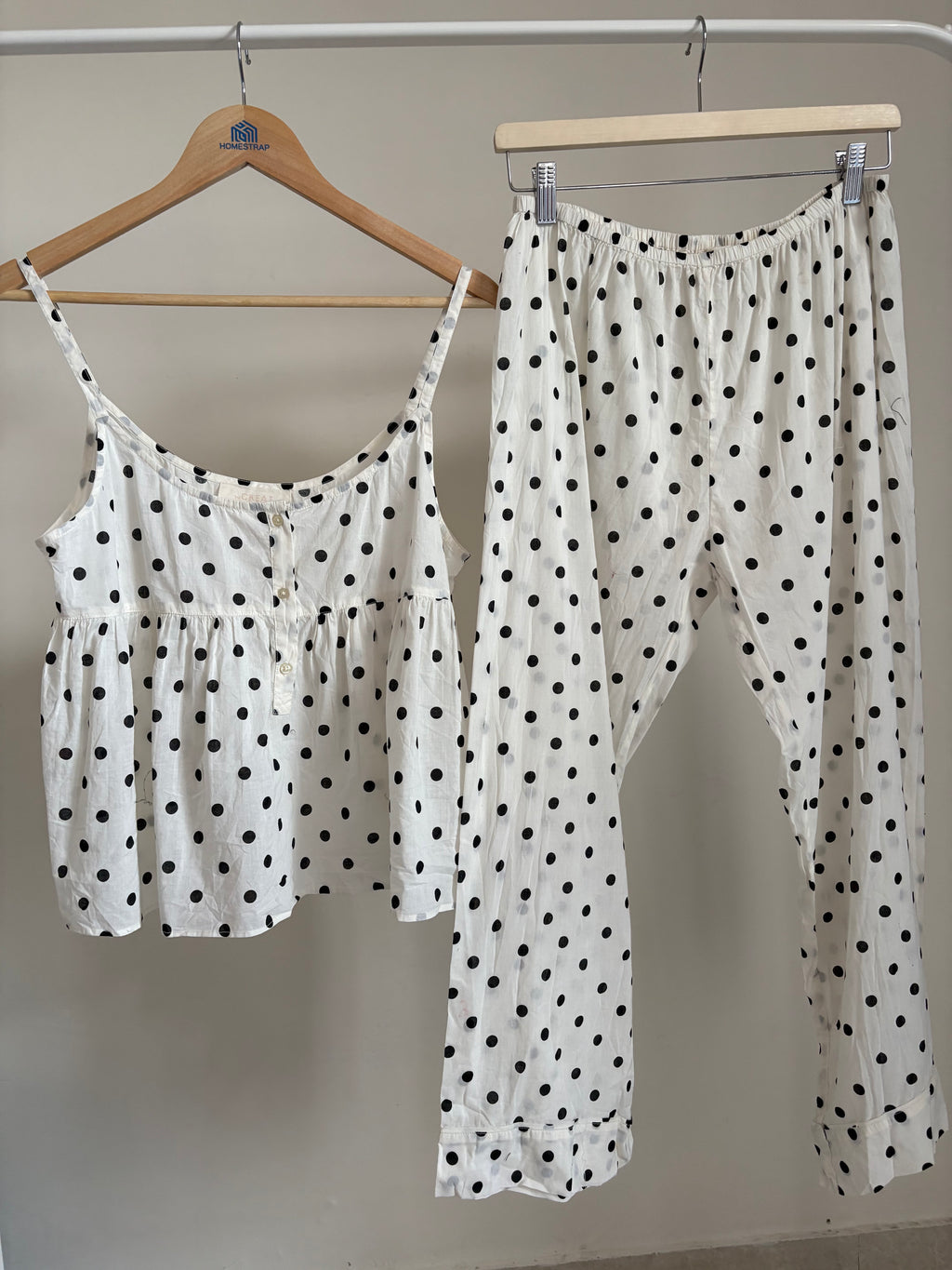 The Great. Sleep pajama white TOP & BOTTOM