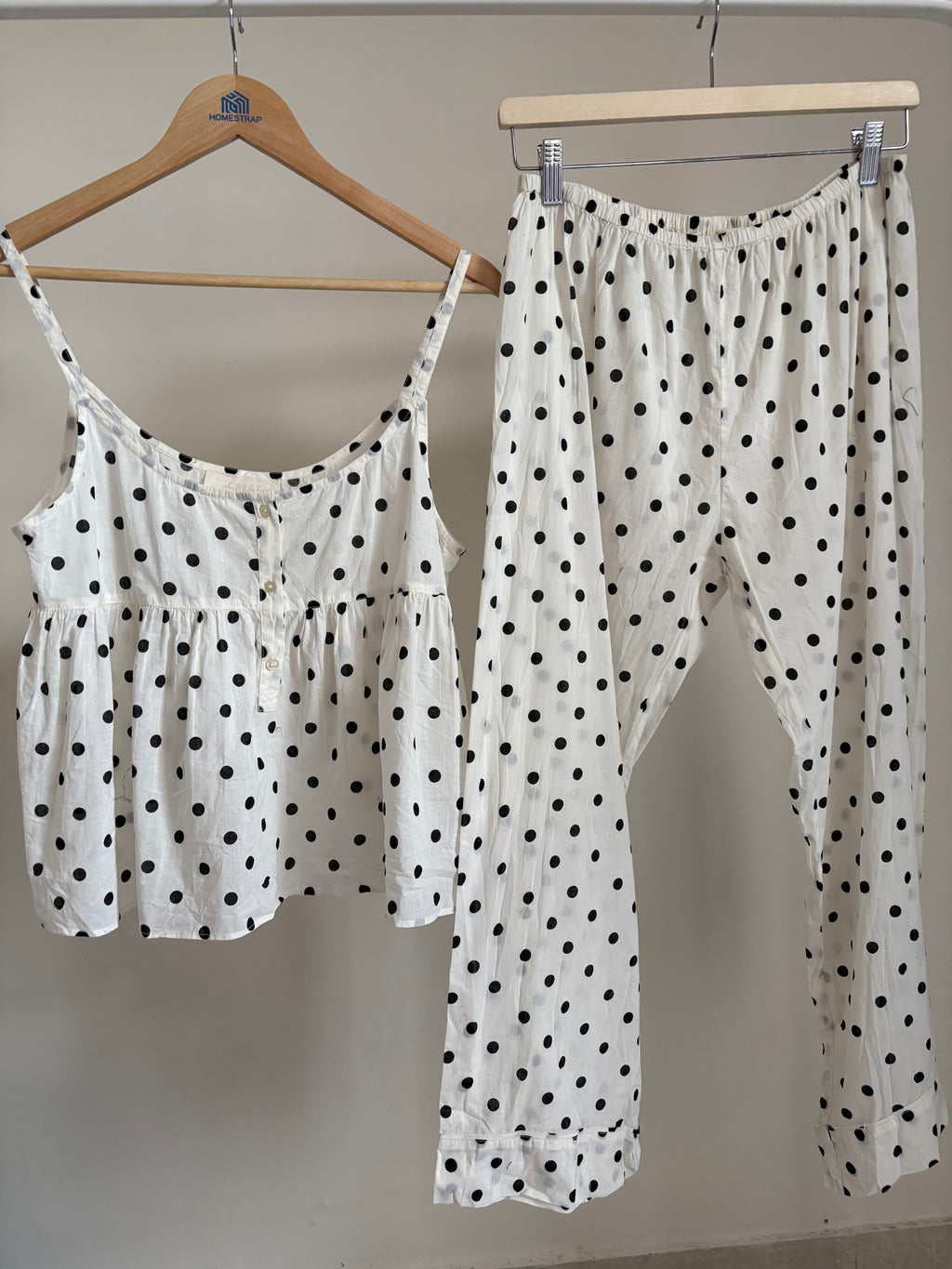The Great. Sleep pajama white TOP & BOTTOM