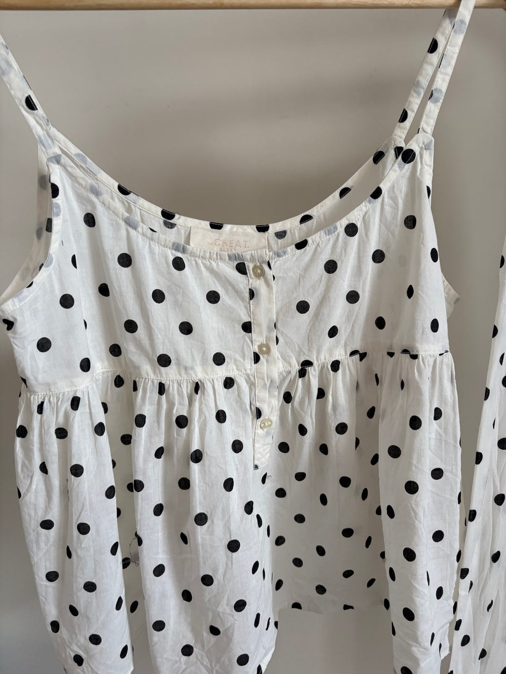 The Great. Sleep pajama white TOP & BOTTOM