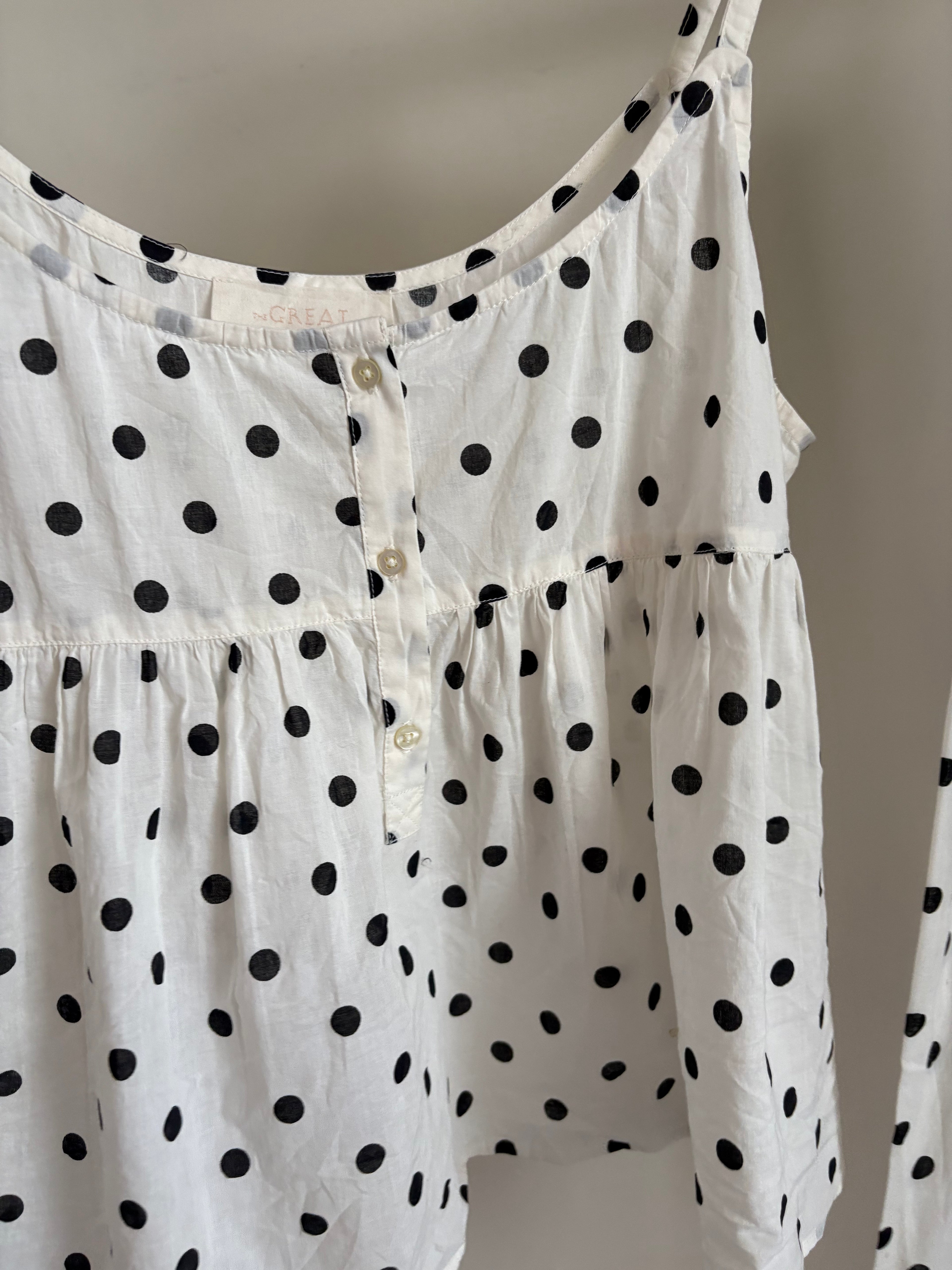 The Great. Sleep pajama white TOP & BOTTOM