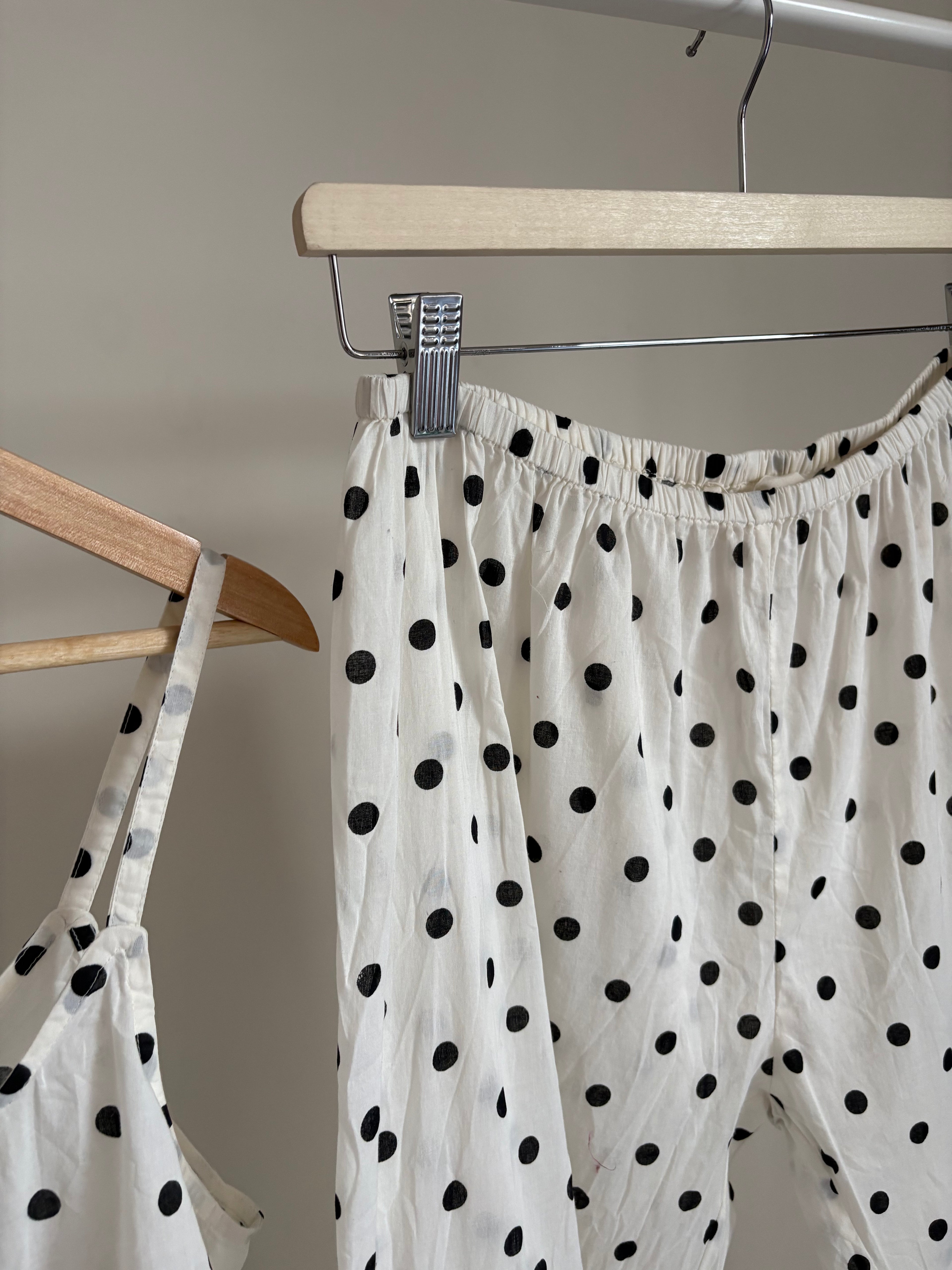 The Great. Sleep pajama white TOP & BOTTOM