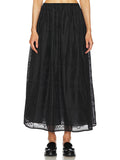 HELSA Handkerchief Midi Skirt in Black 28-30"