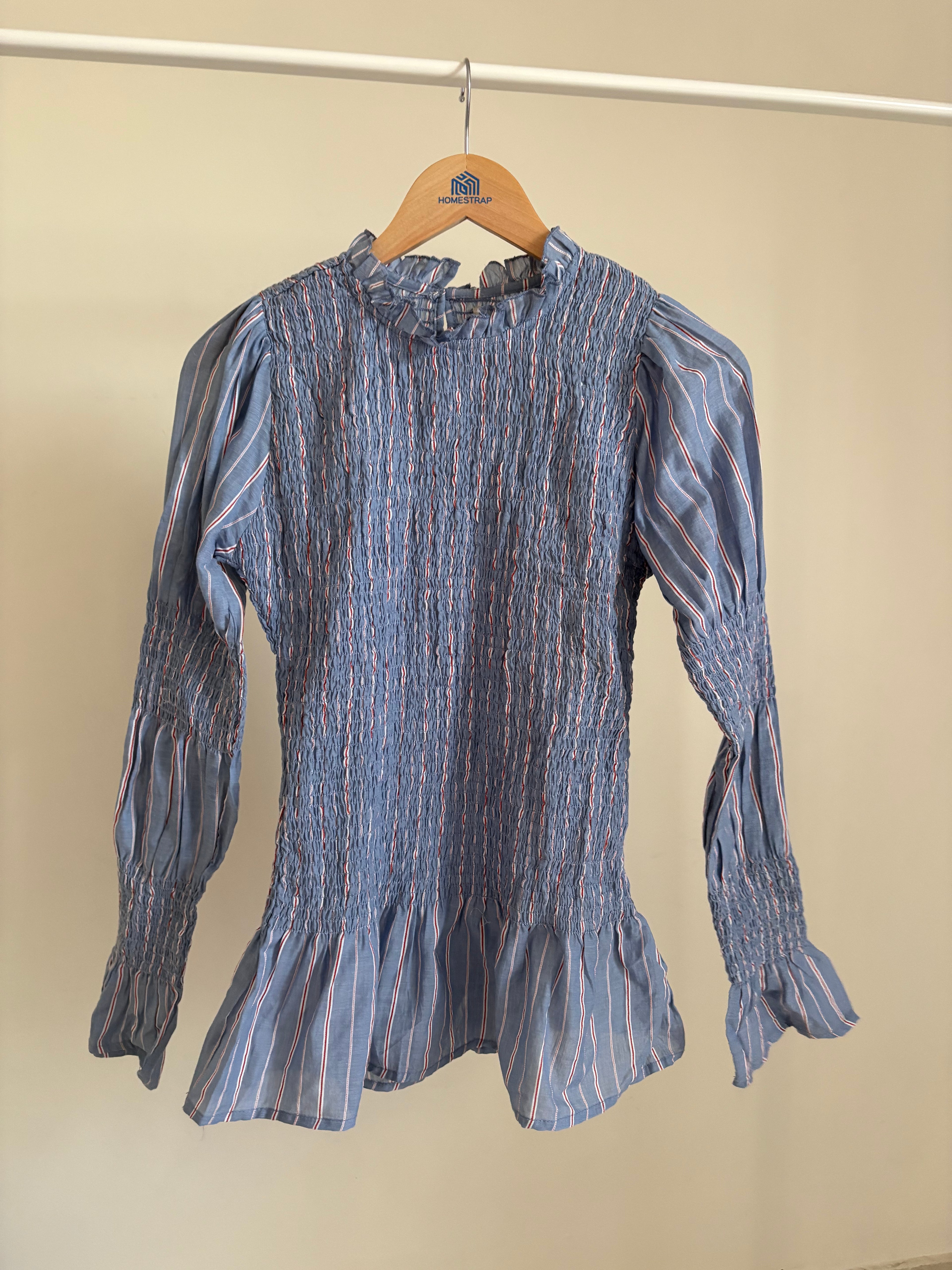 Coosy stripped puff top Xs