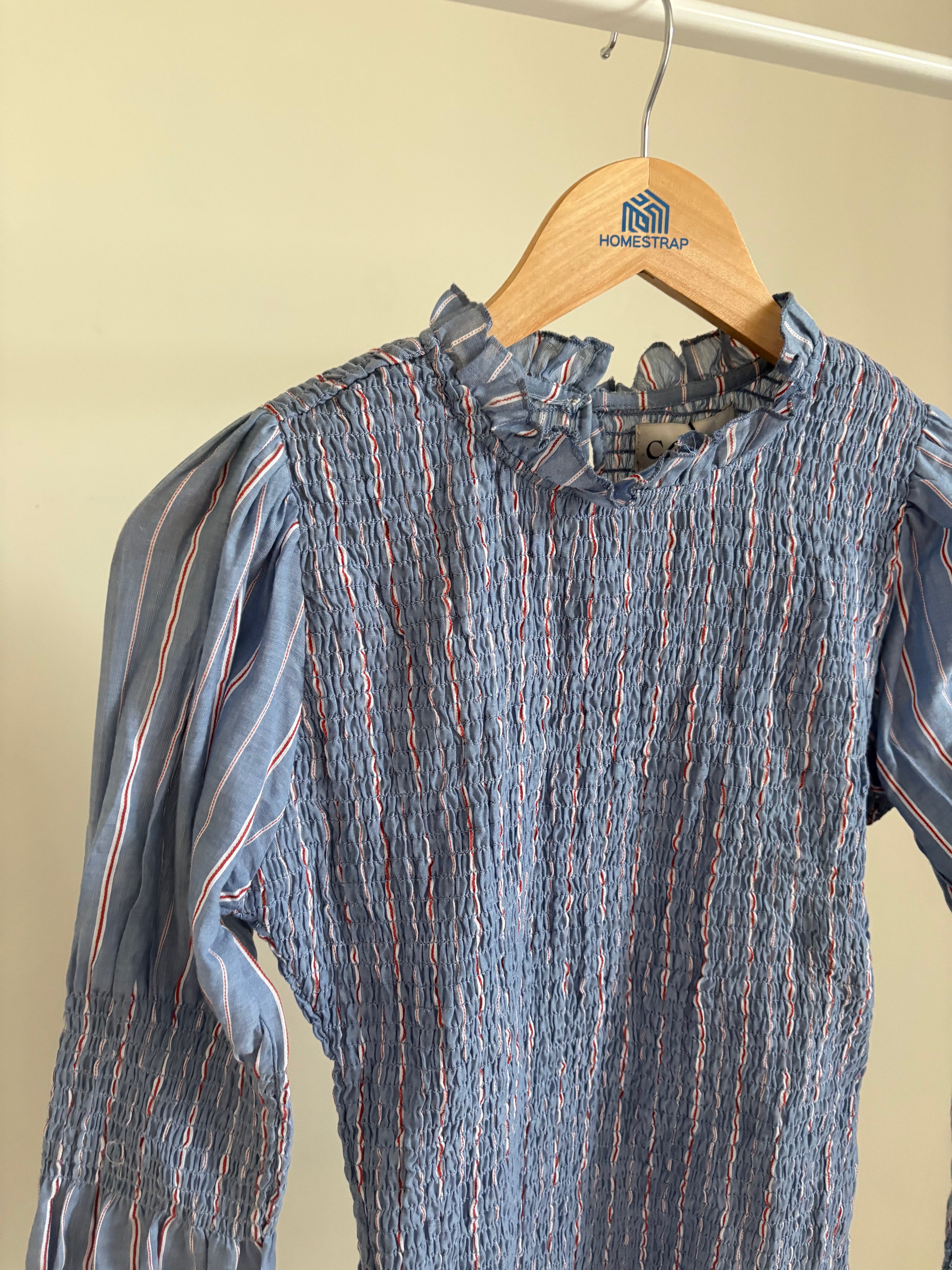 Coosy stripped puff top Xs