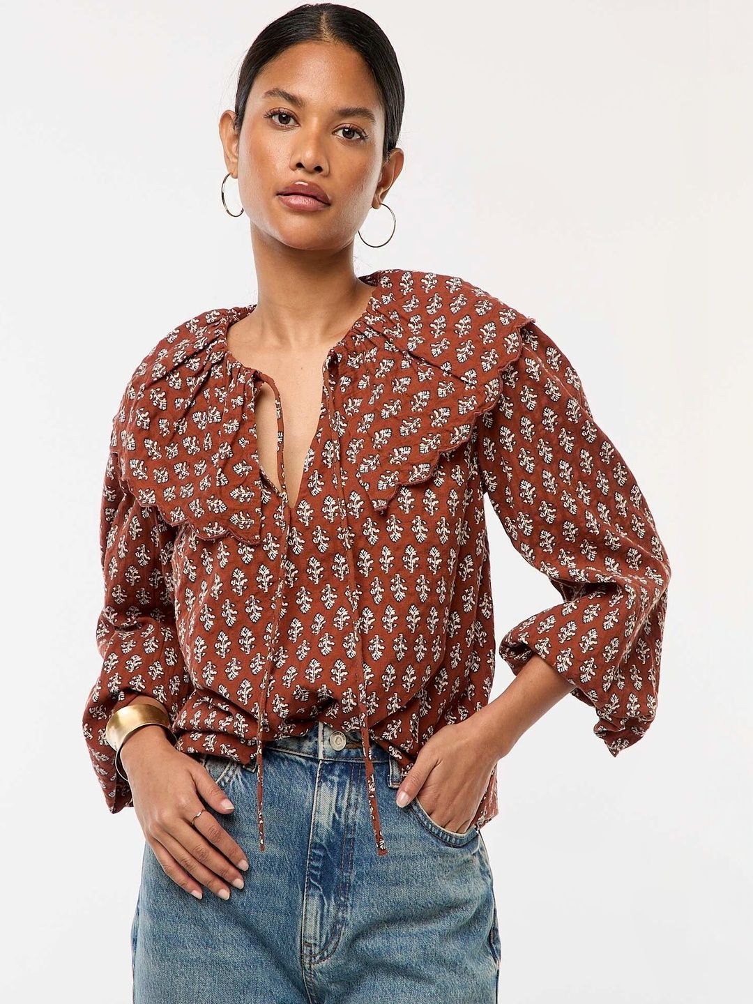 Kiabi brown top L
