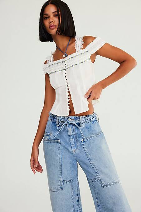 FREE PEOPLE  Sweet As Pie Top S
