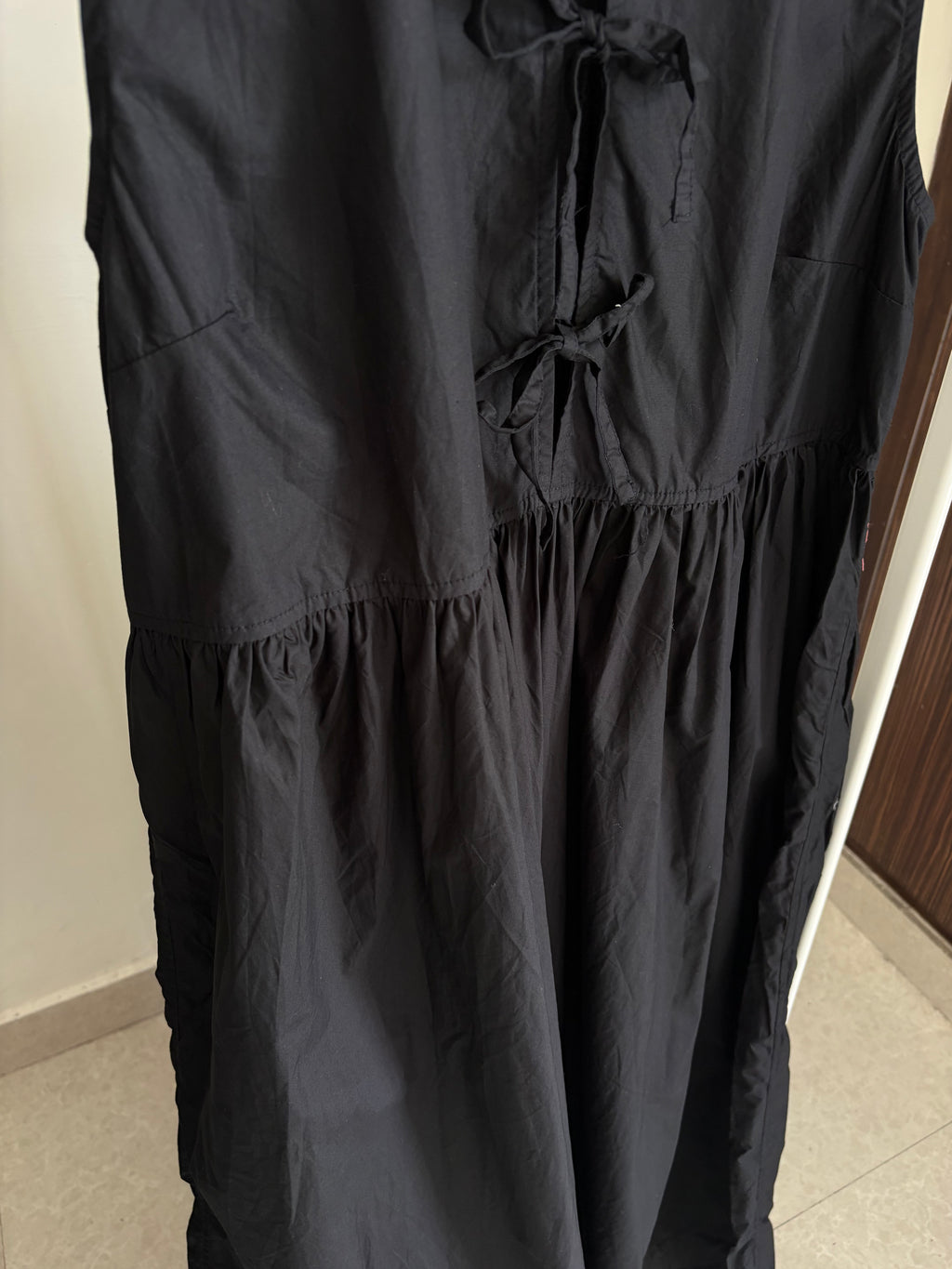 GANNI Women's Midi Dress in Black
