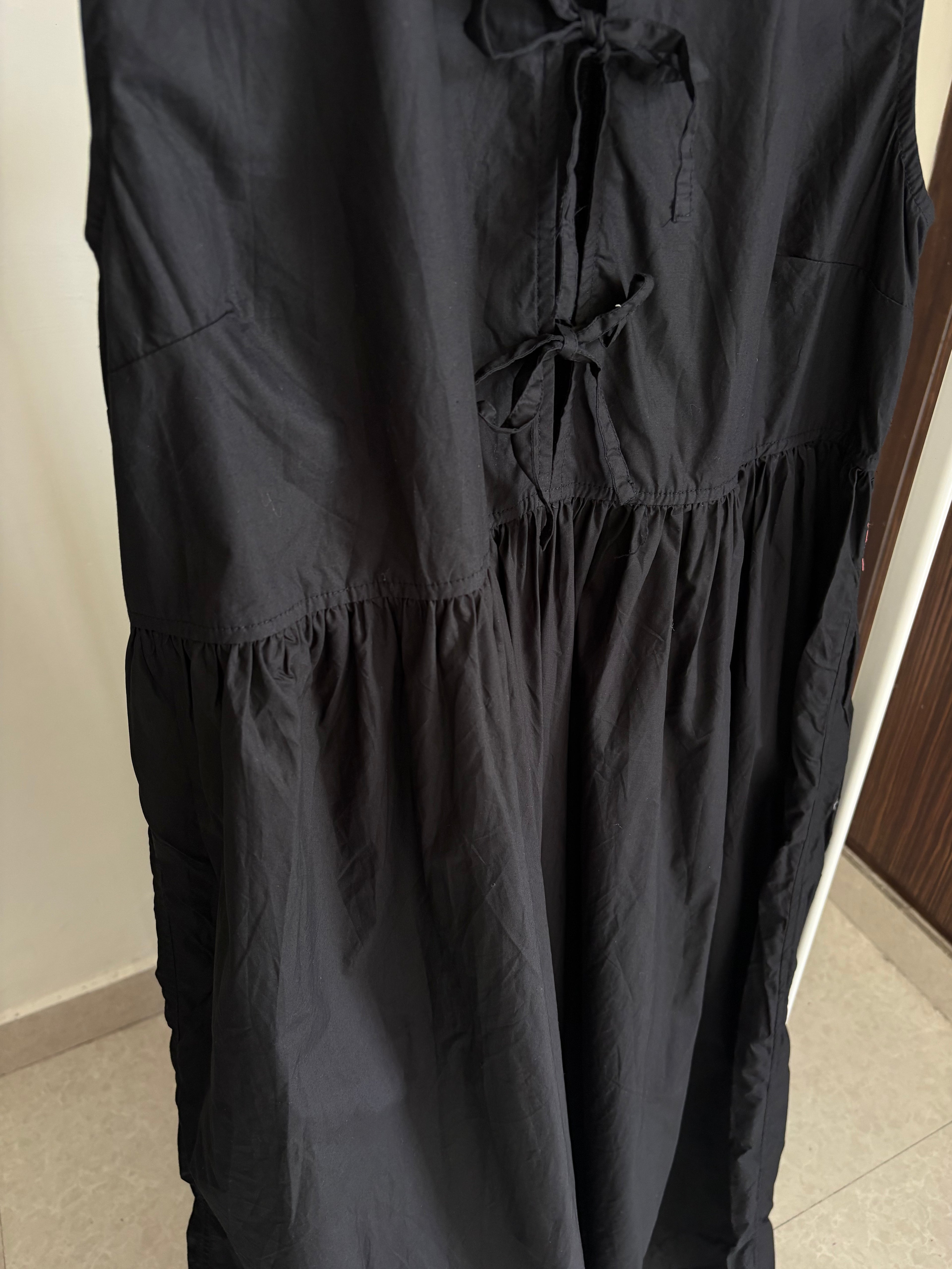 GANNI Women's Midi Dress in Black