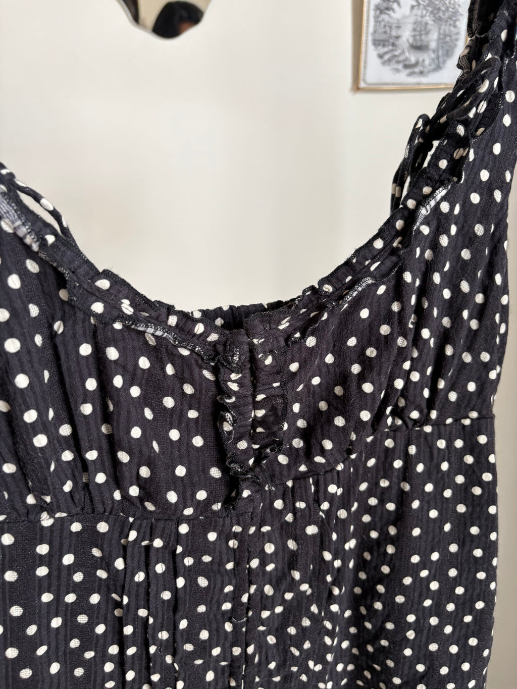FREE PEOPLE Women's Black Ellia Top L