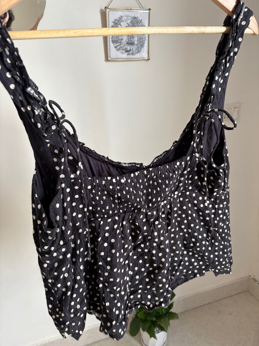 FREE PEOPLE Women's Black Ellia Top L