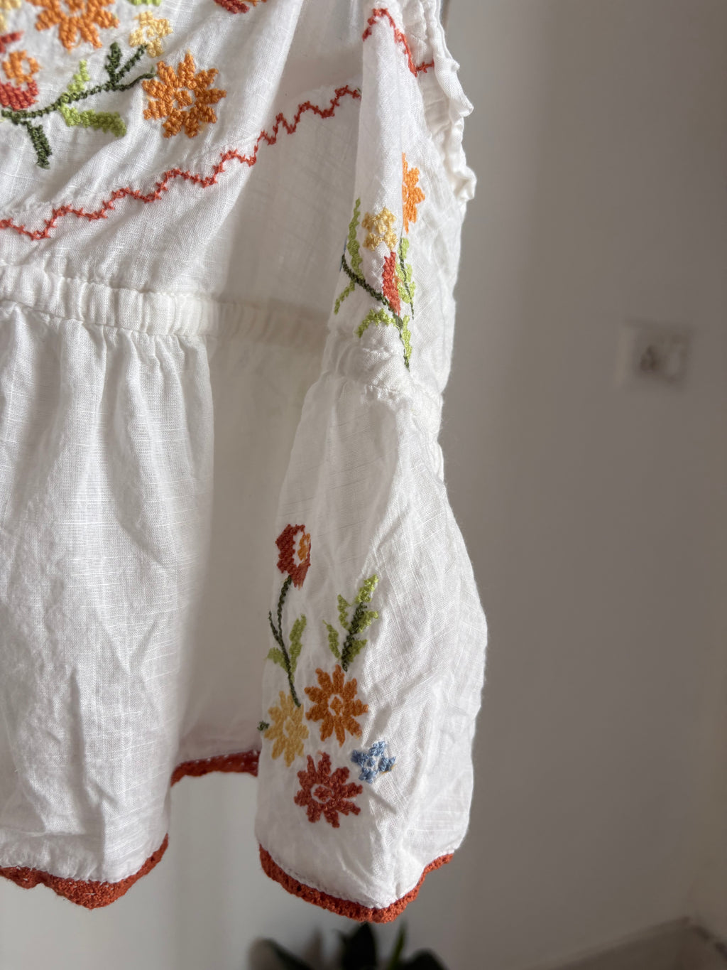 Anthropologie Embroidered Flyaway Cami