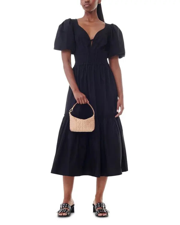 GANNI TIE BUST DRESS