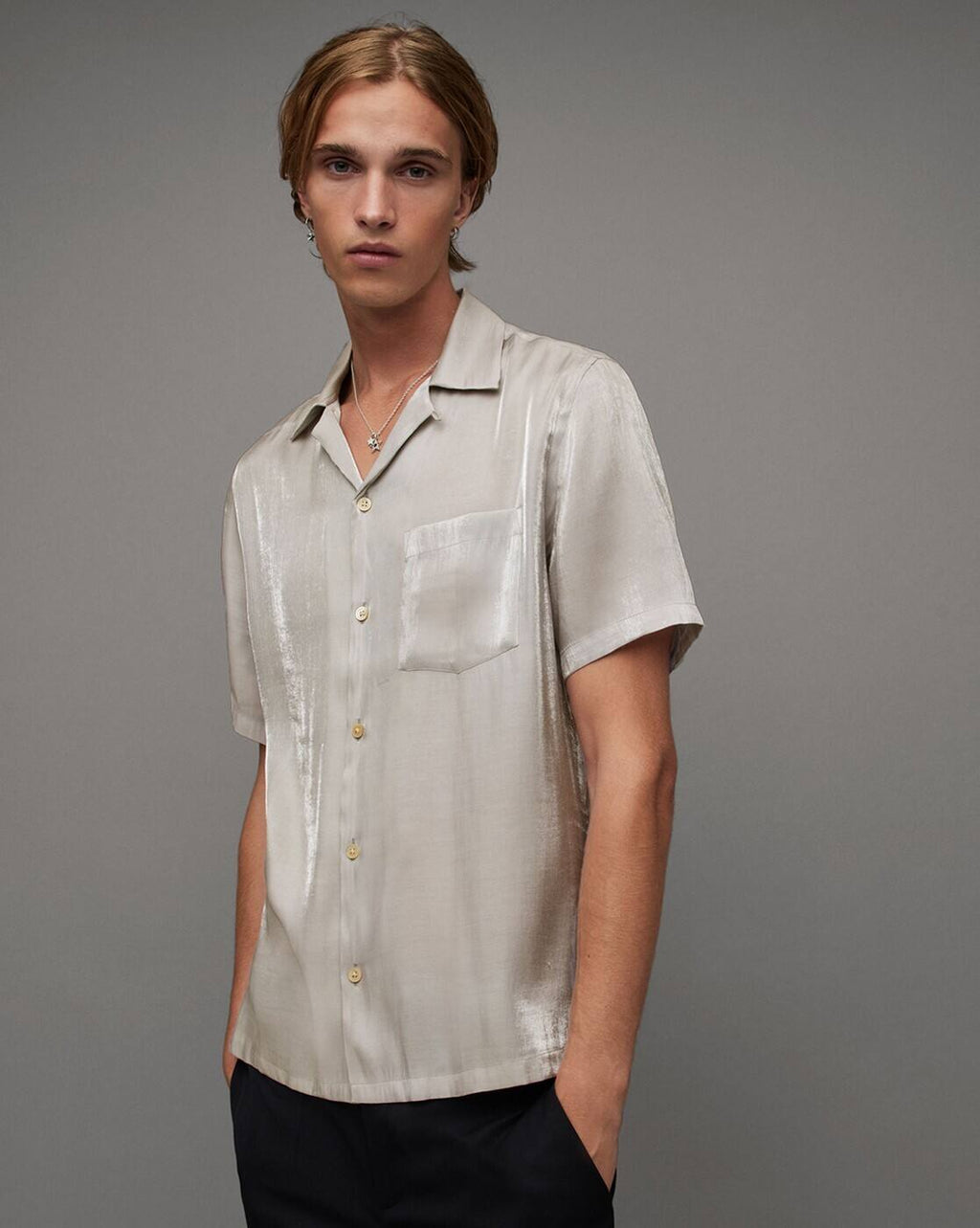 All Saints Duran Relaxed Fit Shirt XS