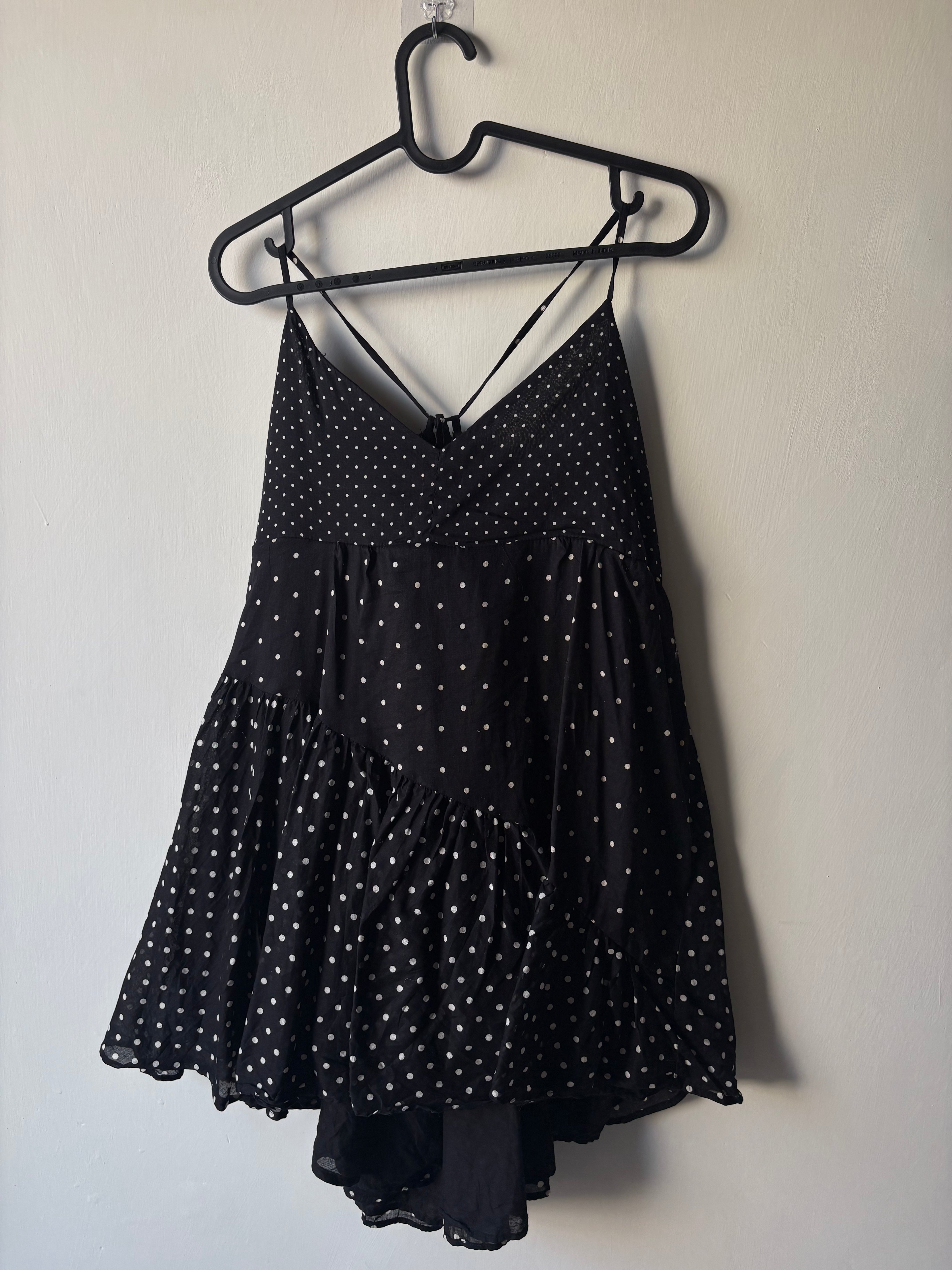 studio CLIP "Kin." Dot Patchwork Camisole Tunic