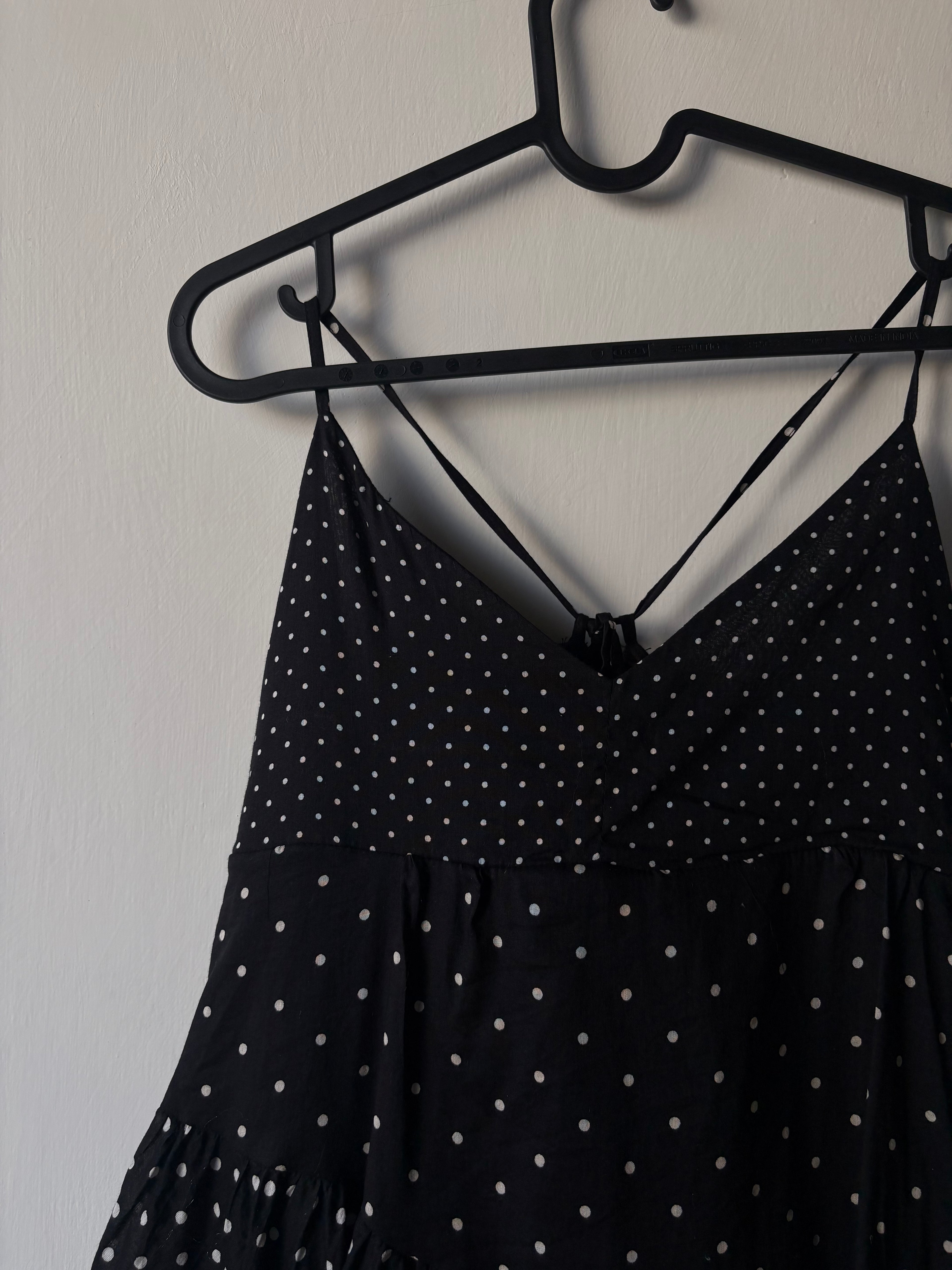 studio CLIP "Kin." Dot Patchwork Camisole Tunic