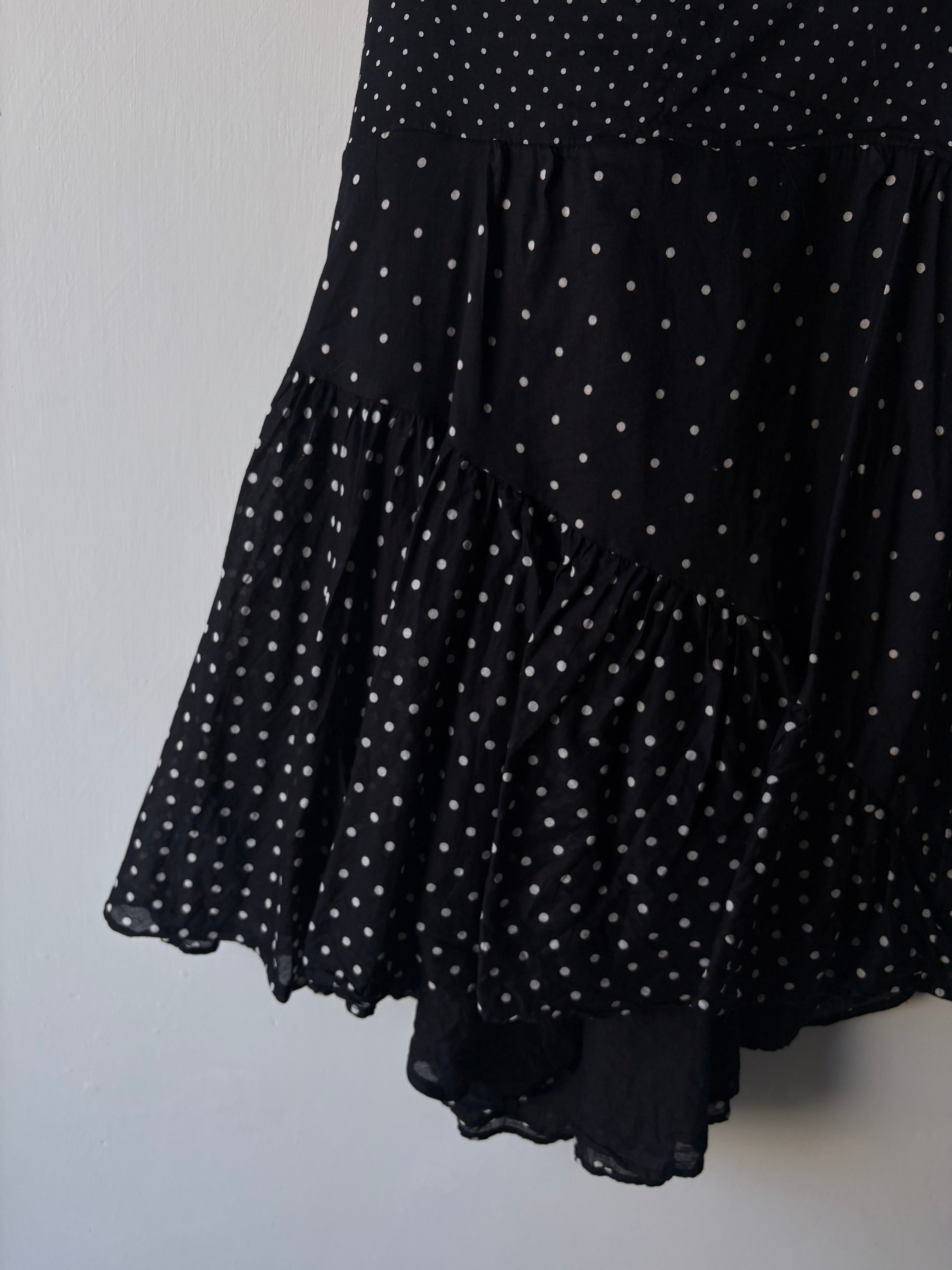 studio CLIP "Kin." Dot Patchwork Camisole Tunic