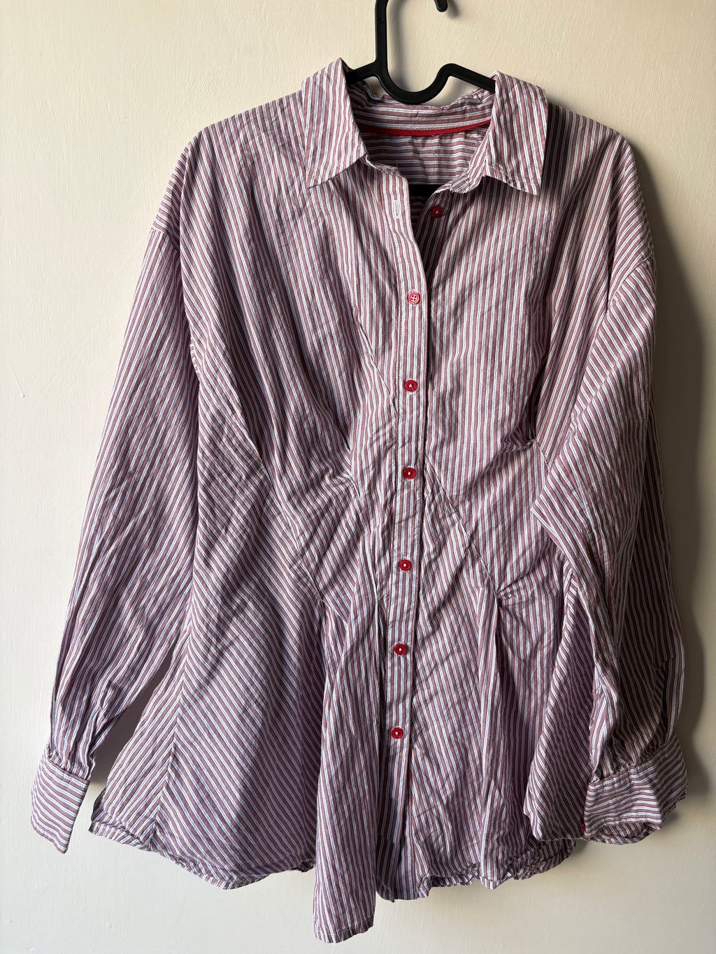 MAEVE  Long-Sleeve Waisted Buttondown Shirt