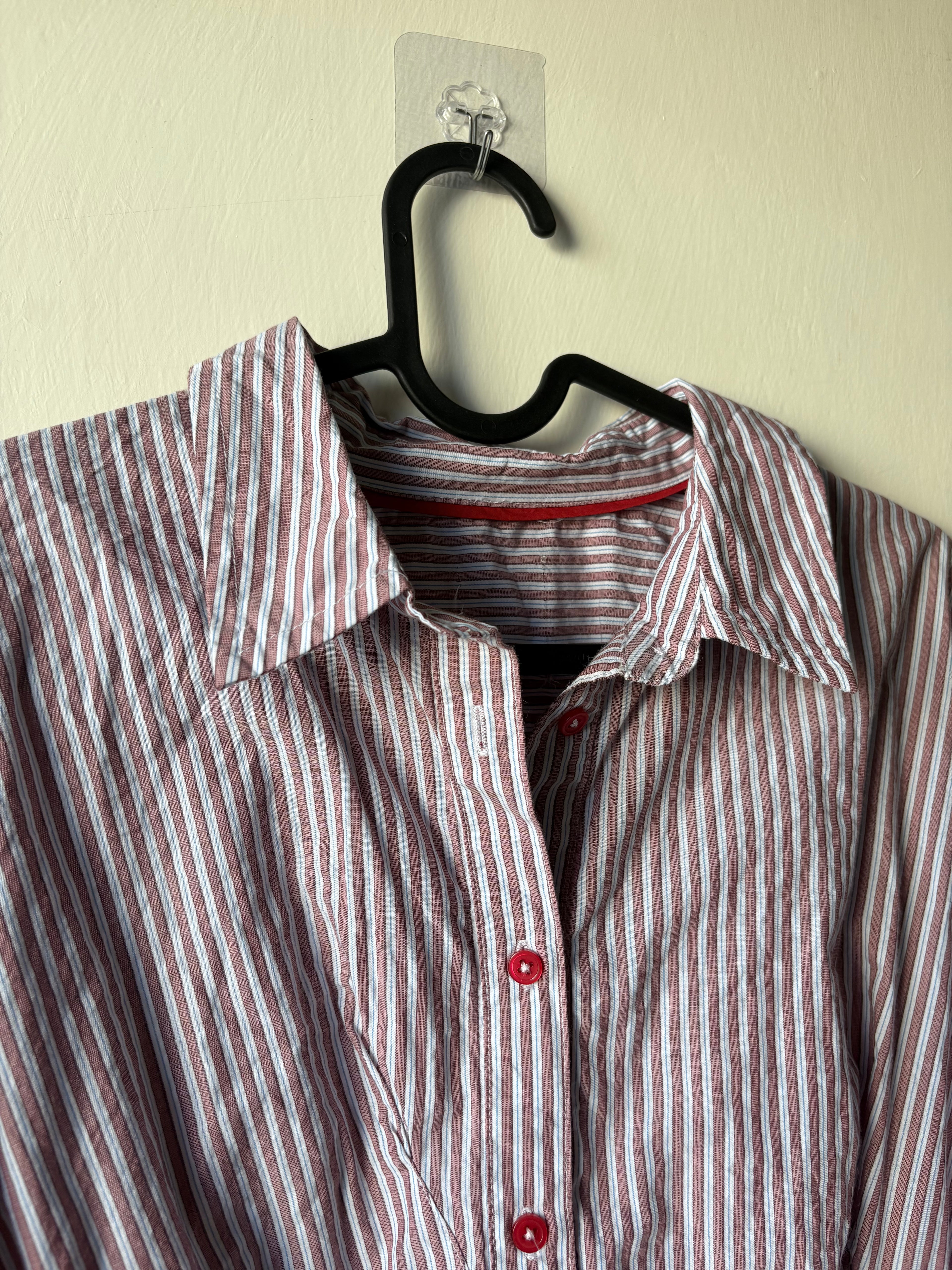 MAEVE  Long-Sleeve Waisted Buttondown Shirt