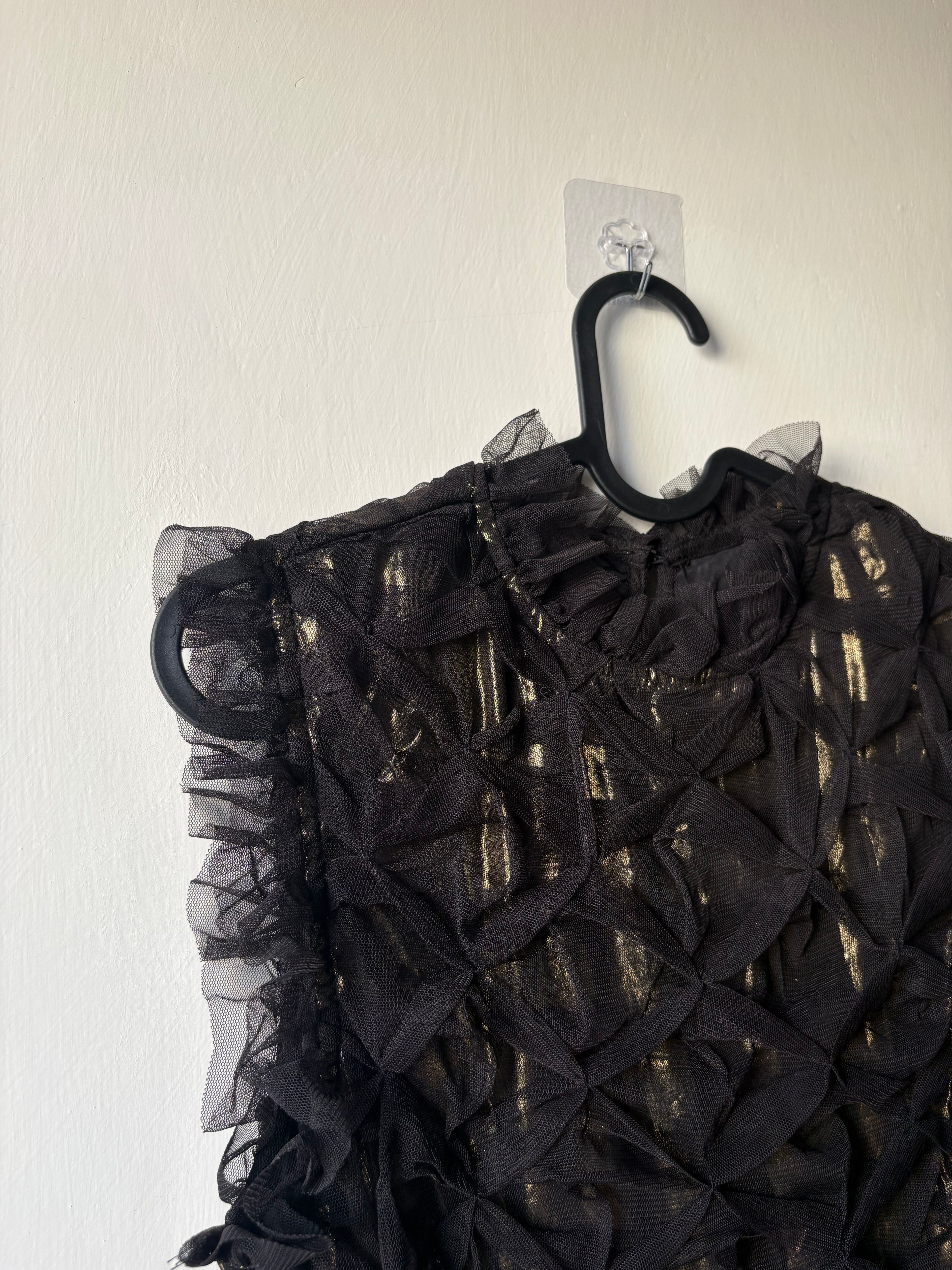 AllSaints Lola ruffled tiered dress S