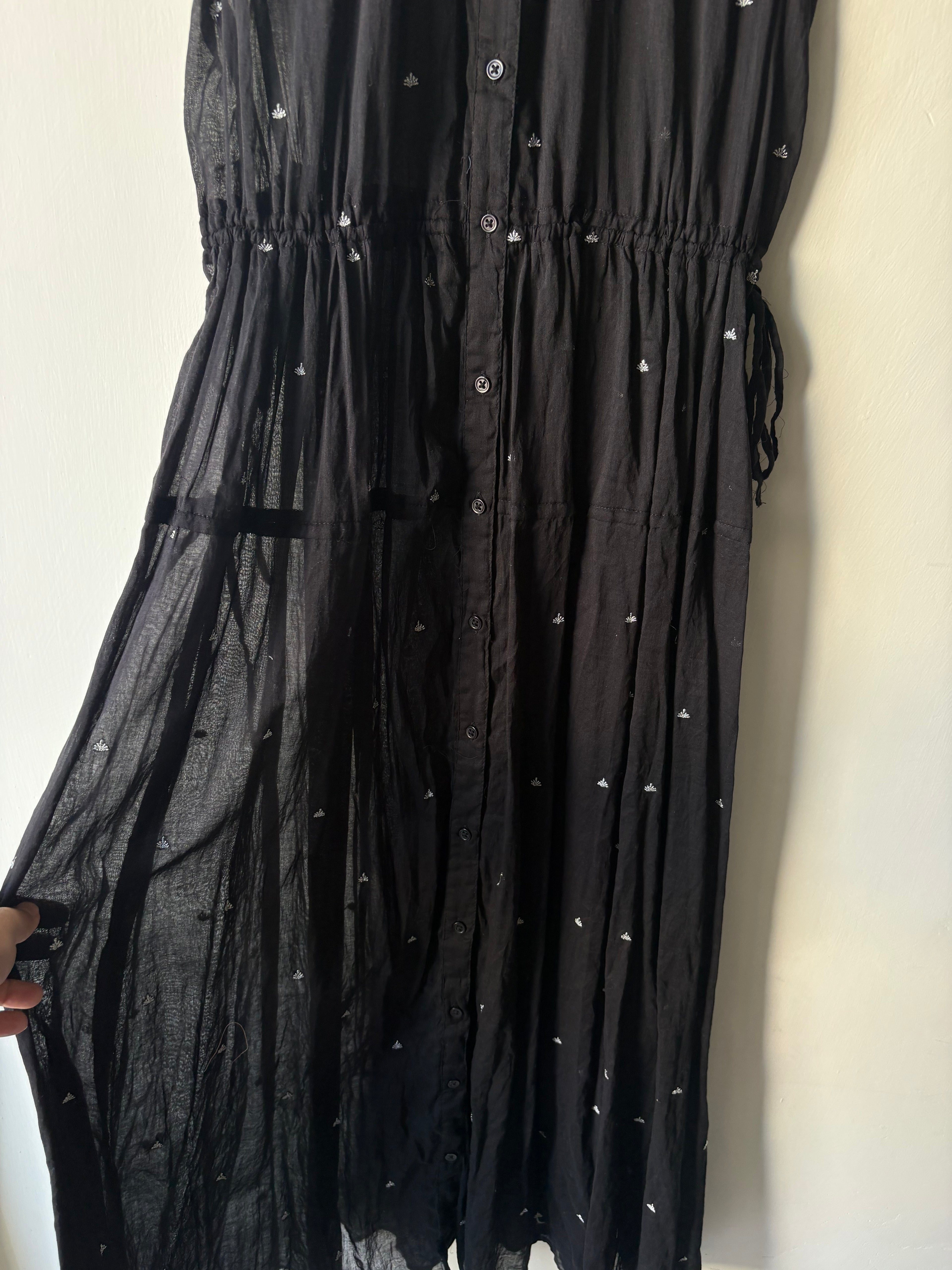 SHIPS WOMEN Cotton Organdy Embroidered Dress