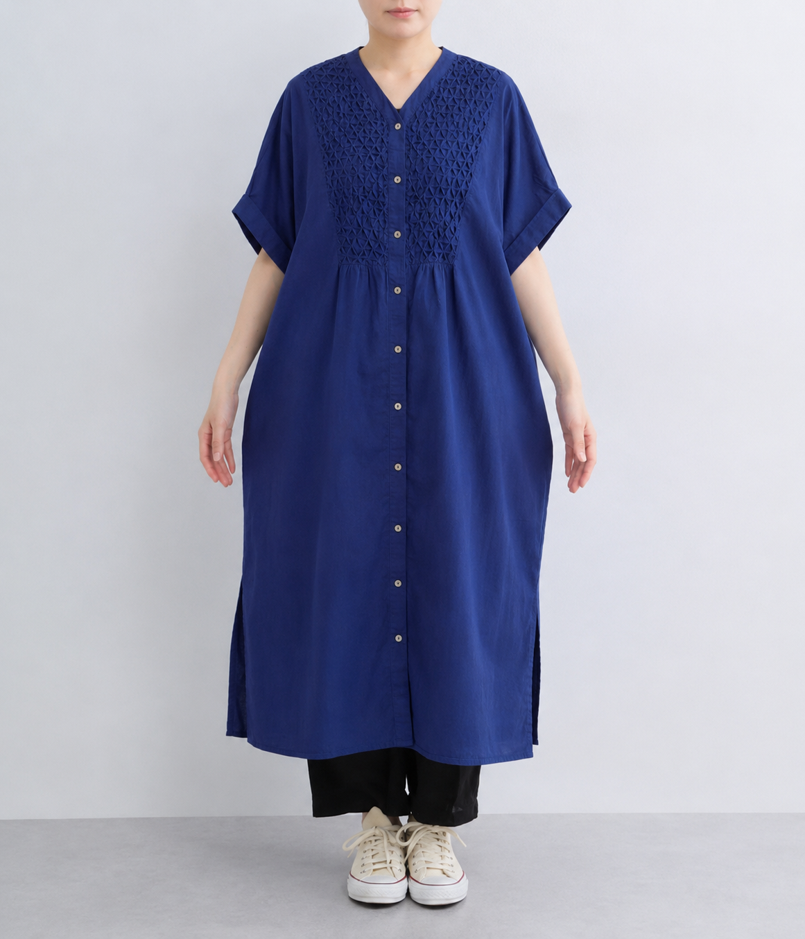 NOIA JAPAN HAND SHIRRED DRESS FREE SIZED